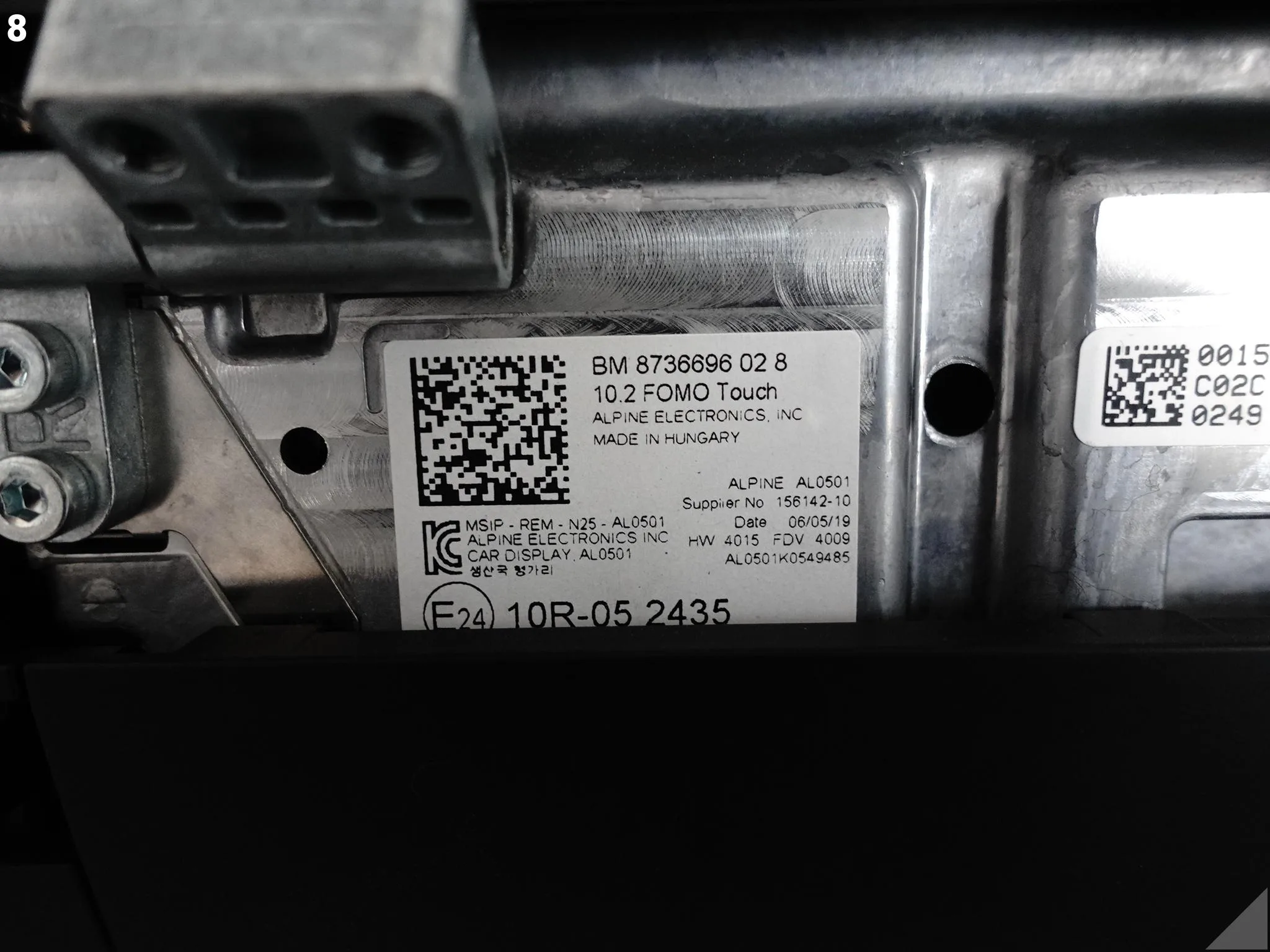 BMW 7 G12 G11 M5 F90 X5 G05 X6 G06 WYŚWIETLACZ DOTYKOWY 10,2″ FOTEL PRZÓD a0c9c505189b31e6ee57ac93e37b49ee