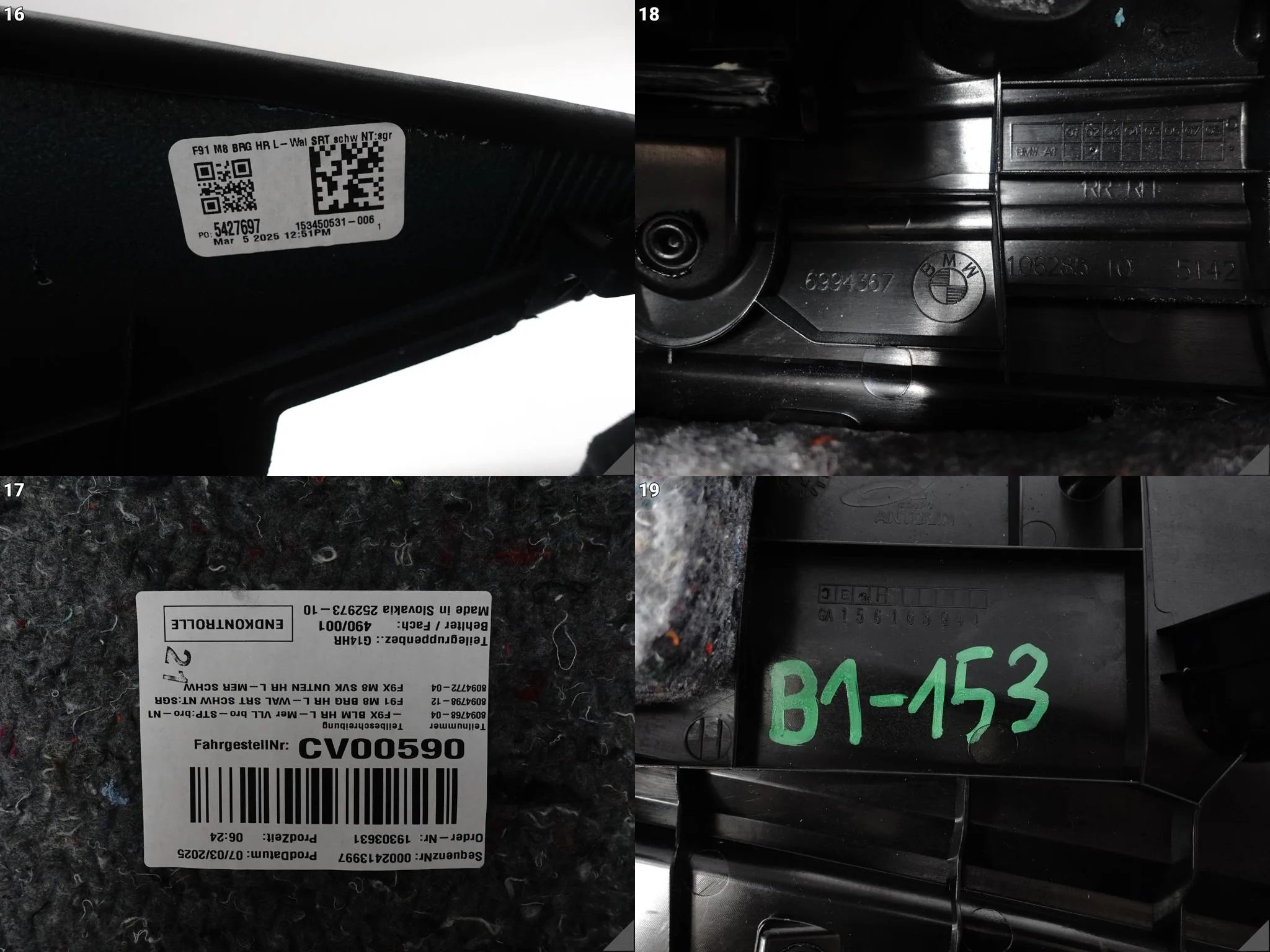 BMW M8 F91 8 G14 CABRIO 18- BOCZEK TAPICERKA TYŁ PRAWY SKÓRA + OSŁONA B&W 5bb0404f54c00a396b1af5fb85fe13b2