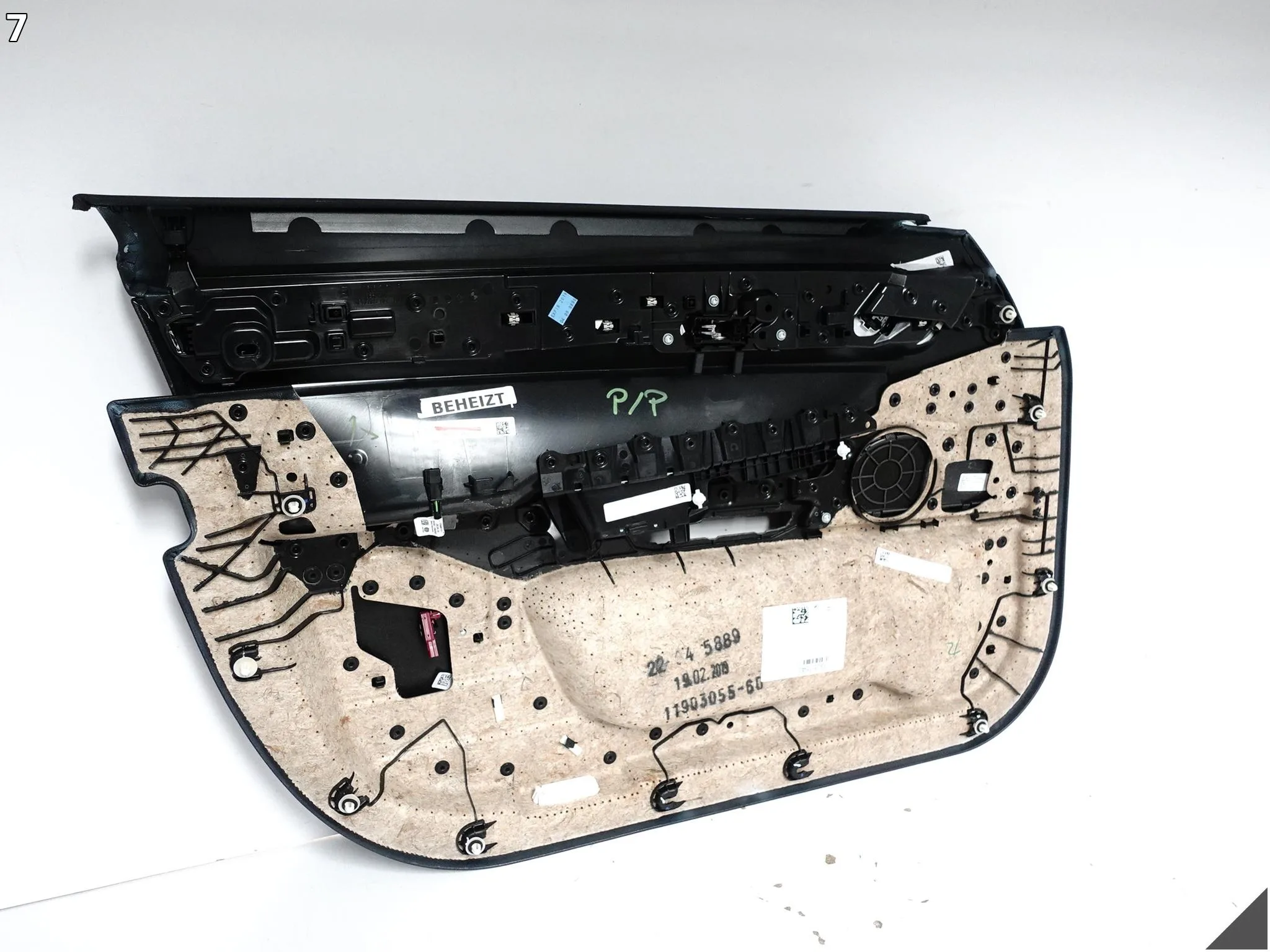 BMW 7 G12 19-22 TAPICERKA SKÓRA DEKOR KLAMKA PRZEŁĄCZNIKI DRZWI PRZÓD R f5ff80357ca8038b35cf51bd34947f50