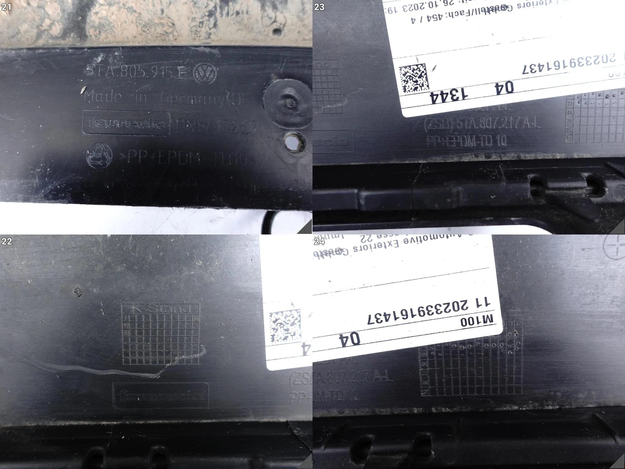 VW TOURAN II 5TA 15- ZDERZAK BUMPER + ATRAPA + OSŁONA PRZÓD (4xPDC/SPRYSKI) 537f5ef2578aa88f849935823a03d717
