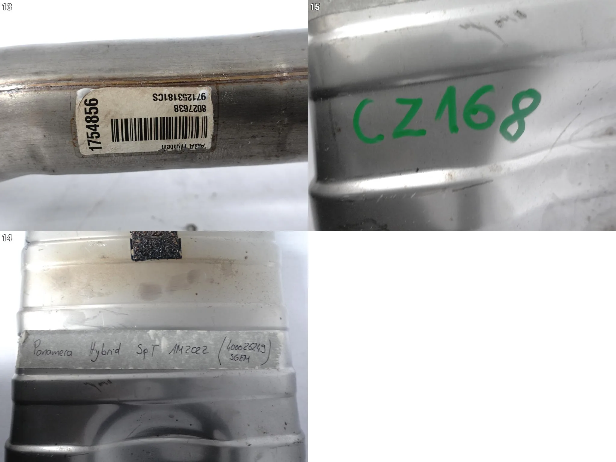 PORSCHE PANAMERA II 2 971 G2 HYBRID 16-24 RURA TŁUMIK WYDECH ŚRODKOWY f29e8ed6d1bafed5695b8fed253a7d22