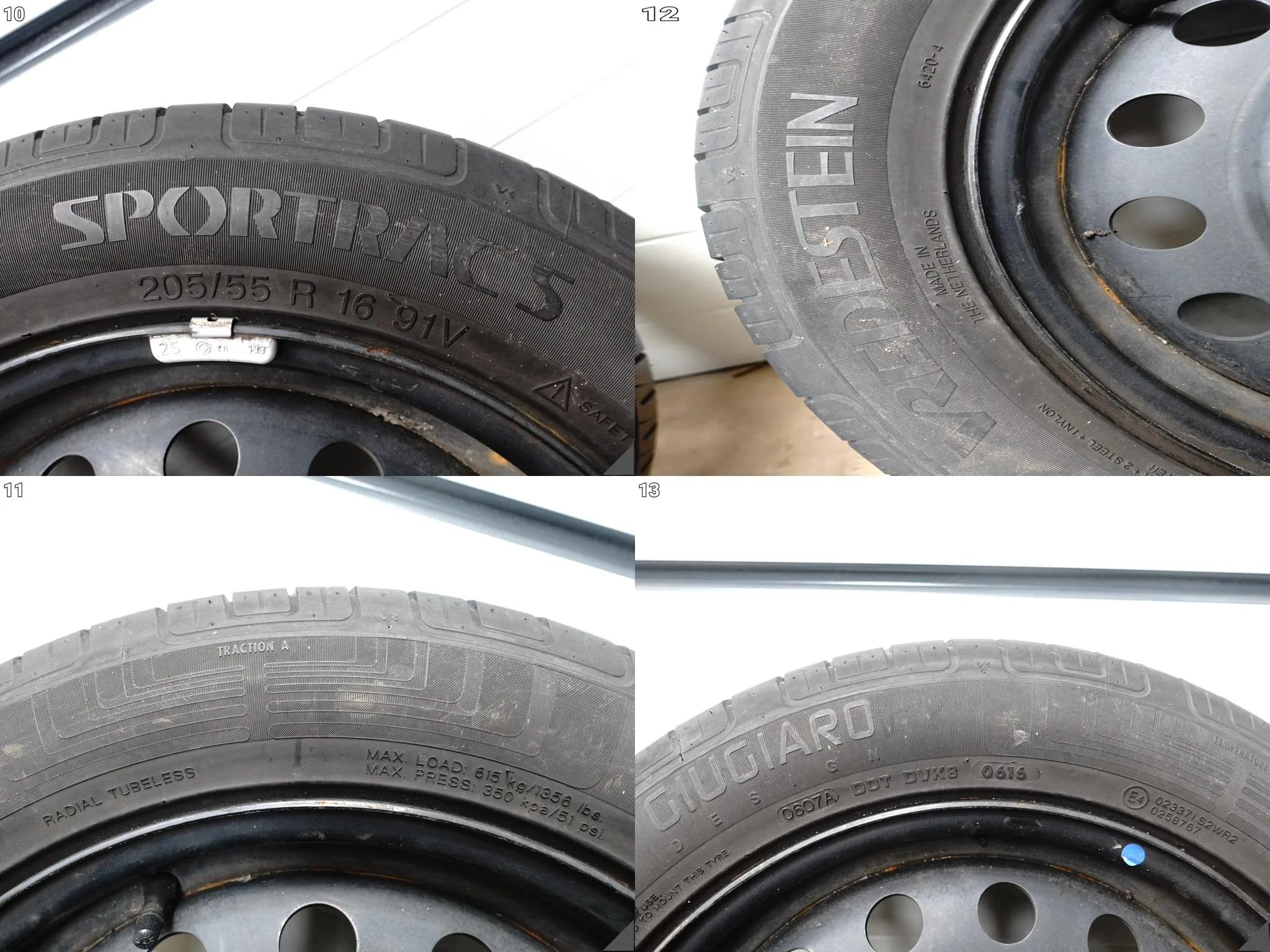 VW AUDI SEAT FELGI STALOWE 6,5×16 ET45 OPONY VREDESTEIN 205/55 6,9MM 2016r ee26b814e52becd31e649837d45953ed