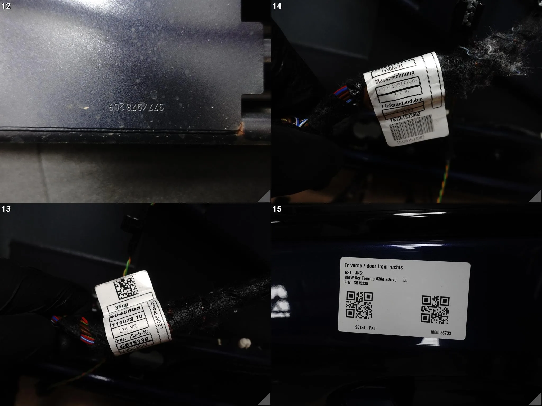 BMW 5 G30 G31 M5 F90 LCI LIFT 17-23 DRZWI PRZÓD PRAWE MEDITERRAN BLAU C10 eb14ae46dd40aee87a3a5132ffe27245