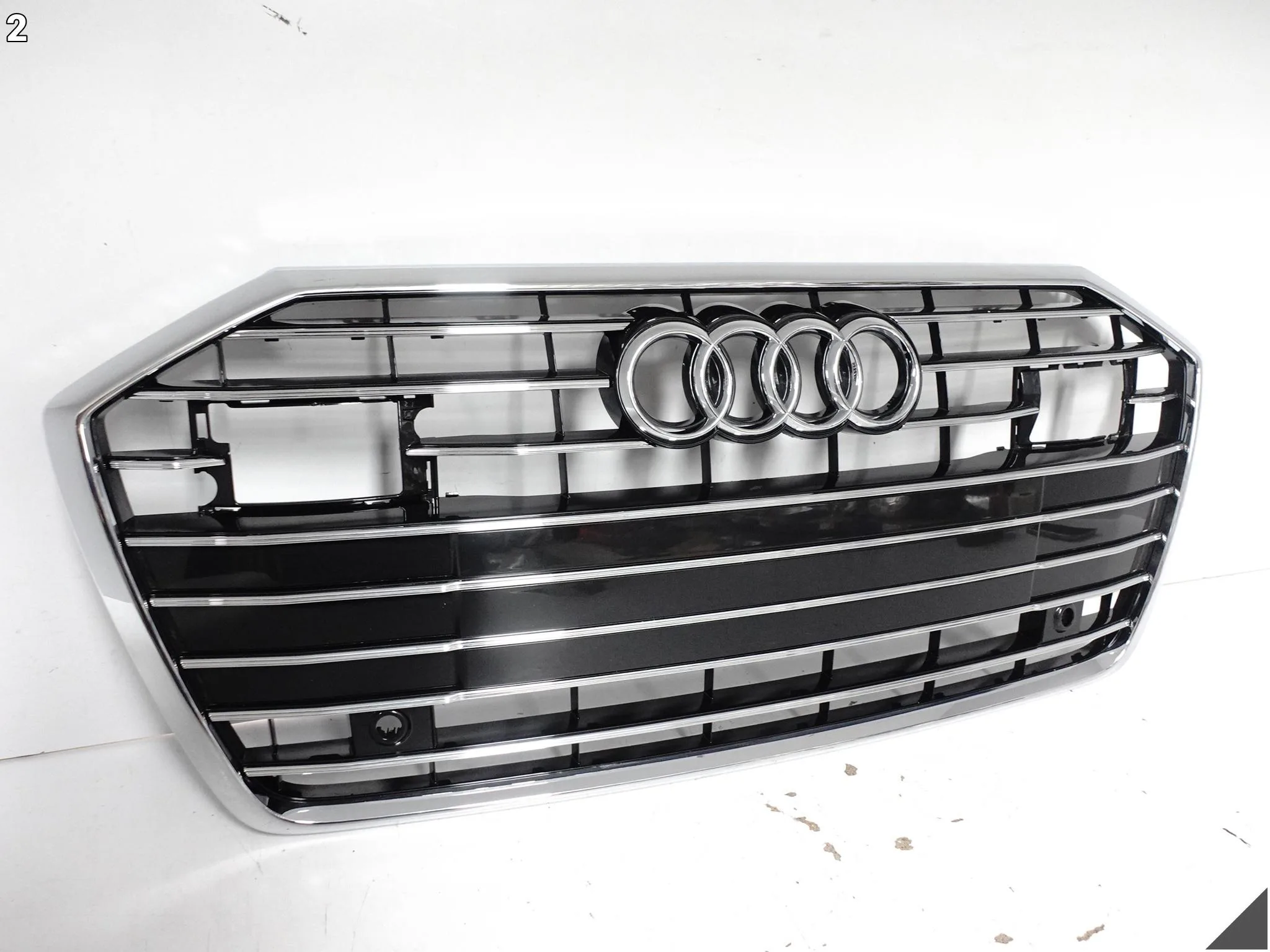 AUDI A6 S-LINE C8 4K0 18-23 GRILL ATRAPA KRATKA WLOT W ZDERZAK PRZÓD CHROM eb553f3148e1fe29c7fd0031978080d9