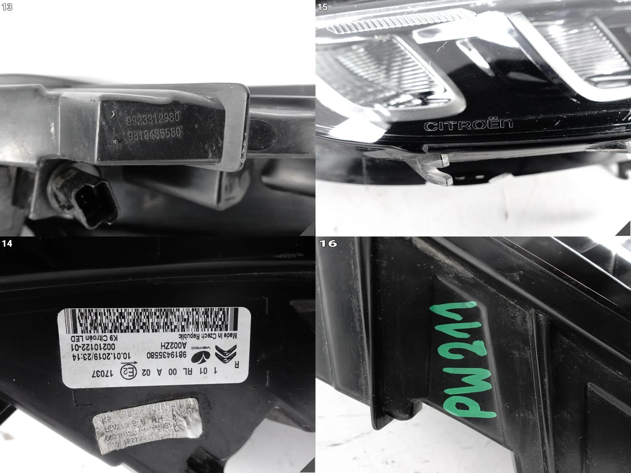 CITROEN BERLINGO III 18-23 HALOGEN LAMPA LED DRL PRAWA PRZÓD 9819435580 ded86346da4edbc88ddd4e848cf2ce9e