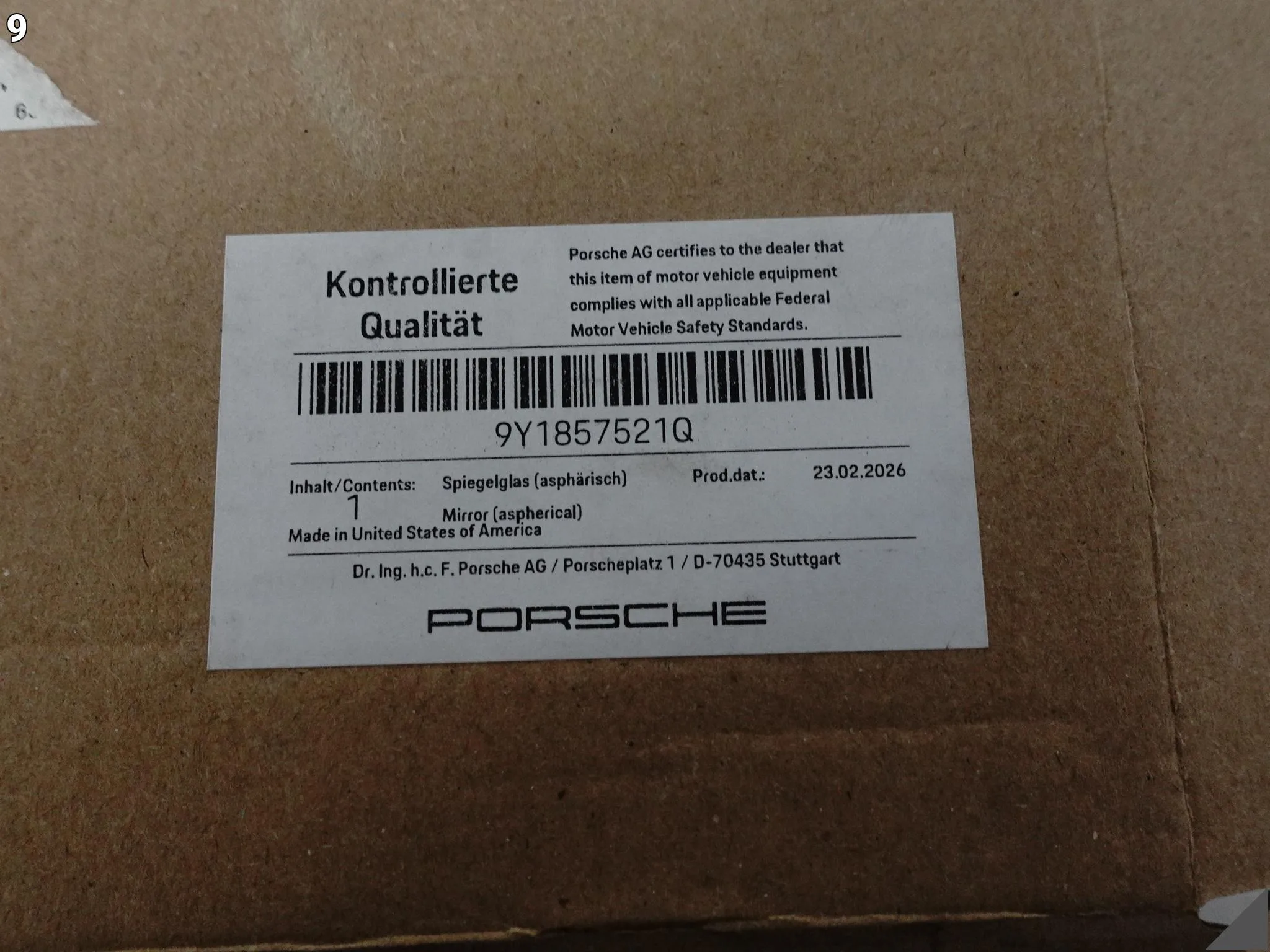 PORSCHE CAYENNE E3 9Y0 18- WKŁAD LUSTERKO ASYSTENT ASFERYCZNY PODGRZEWANY L d644cd3e4a0ab58407ddc4f0d004c907