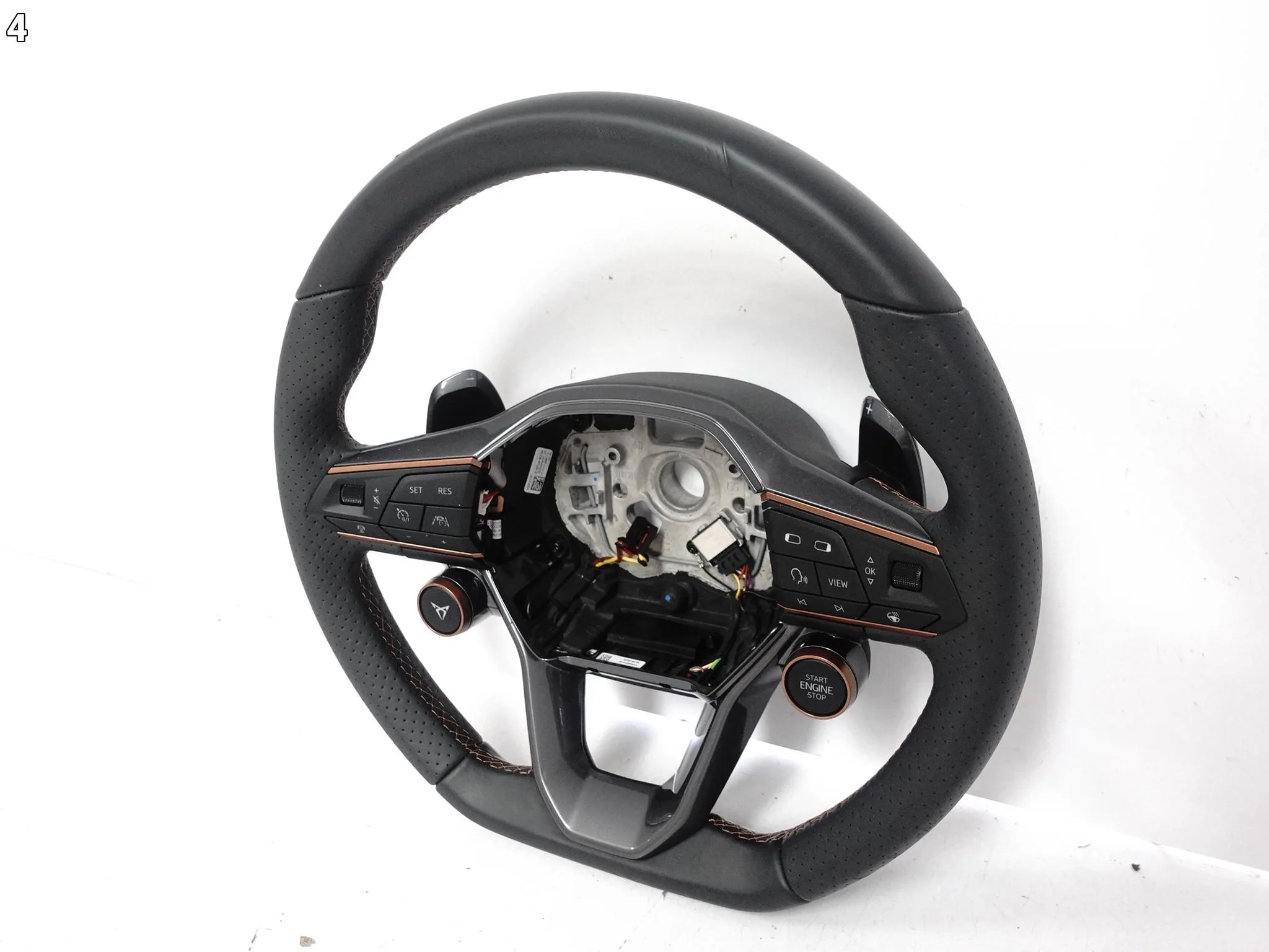 CUPRA LEON 5FA FORMENTOR 5FF KIEROWNICA WIELOFUNKCYJNA SKÓRA ŁOPATKI XEY f52aa469b2191962116d2e86a1a4407a