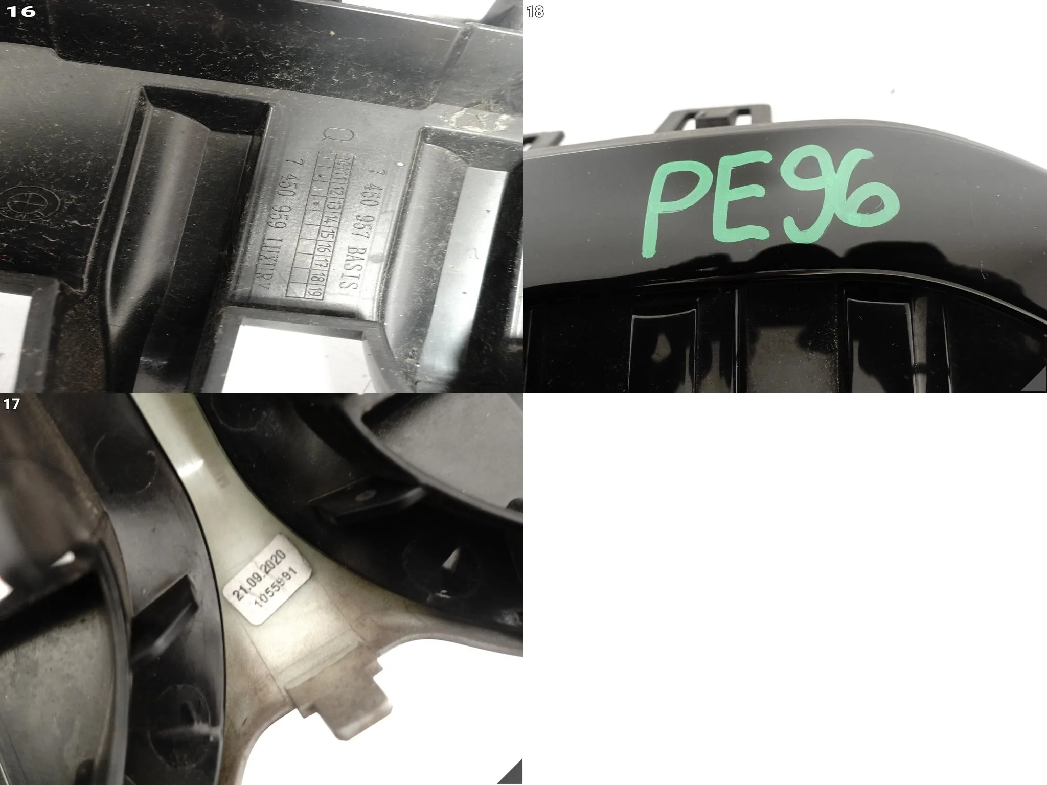 BMW 1 F40 19-24 GRILL ATRAPA WLOT NERKI KRATKA W ZDERZAK PRZÓD SHADOWLINE 3474fa122936f040d5d5bfa1a07e2139