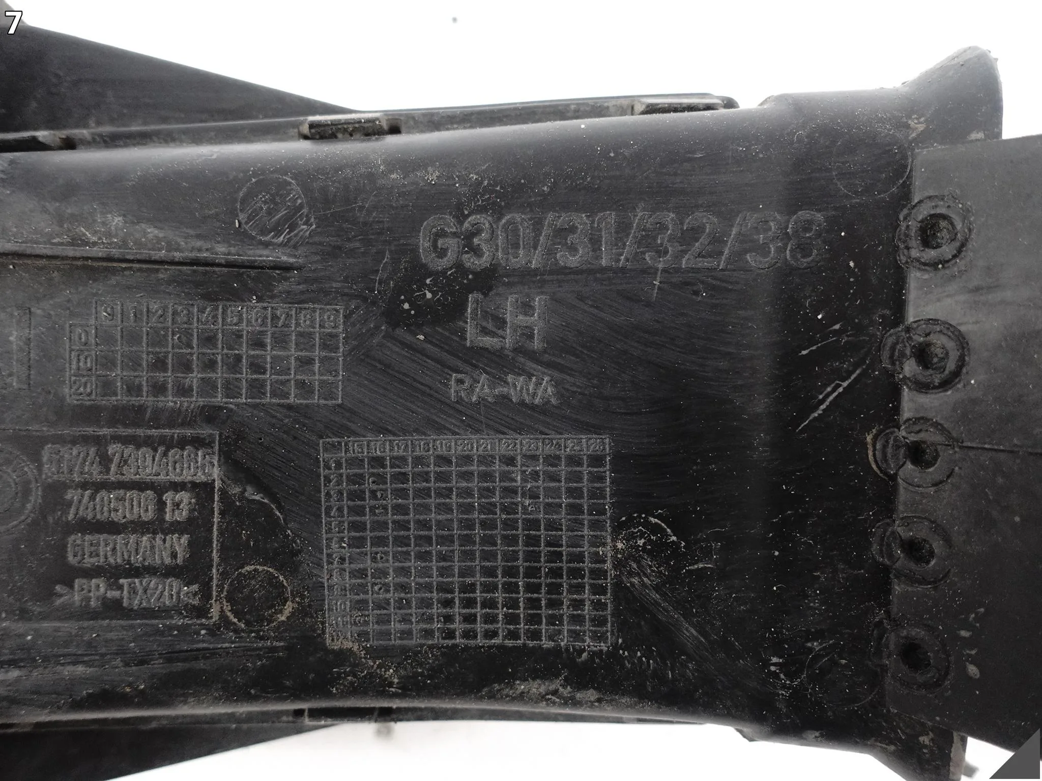 BMW 5 G31 G30 M5 F90 M8 F91 F92 KANAŁ POWIETRZA CHŁODZENIE HAMULCA PRZÓD L 26f6eb5815e3dee6dc4420467ba2de69