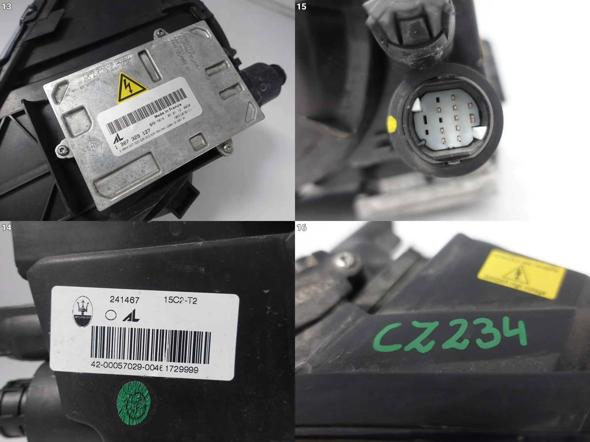 MASERATI GRANTURISMO M145 S 08-12 LAMPA XENON LEWA EUROPA CZARNA BLACK 4f90d29ebf890e415822411a0a70d913