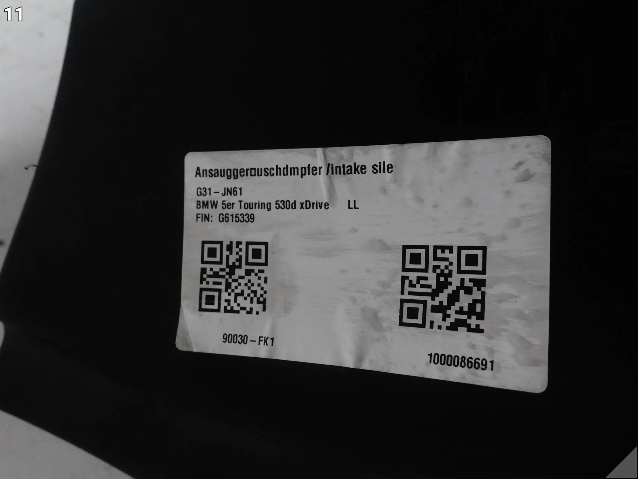 BMW 5 G31 G30 7 G11 G12 8 G14 G15 X3 G01 X4 G02 OBUDOWA FILTRA POWIETRZA b4730cfa90fae89b71659c685c98a8d8
