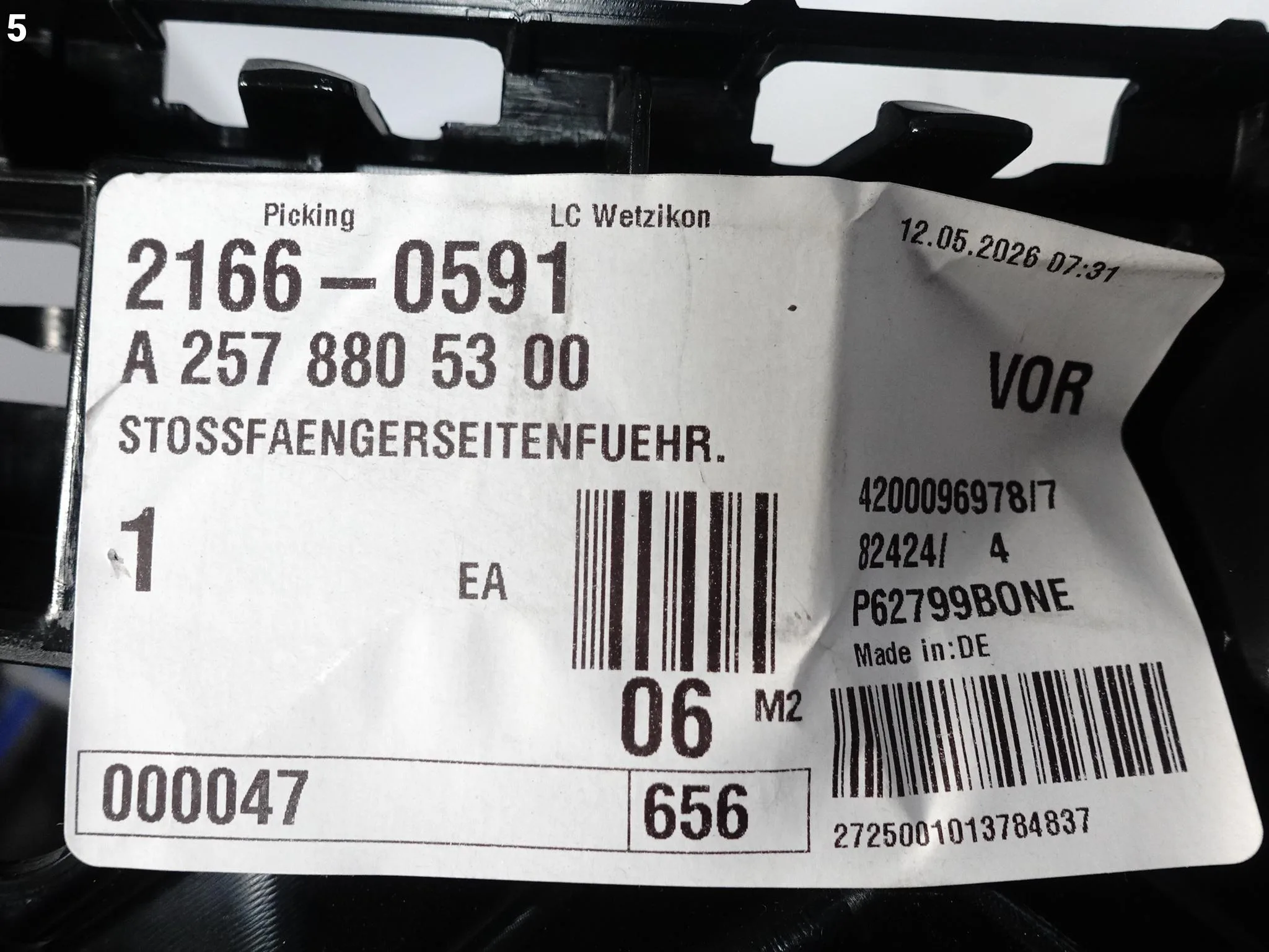 MERCEDES CLS C257 AMG 18-23 ŚLIZG MOCOWANIE W ZDERZAK TYŁ PRAWY NOWY ORG 2d0e88bf22f53de6760329417c7d70a6