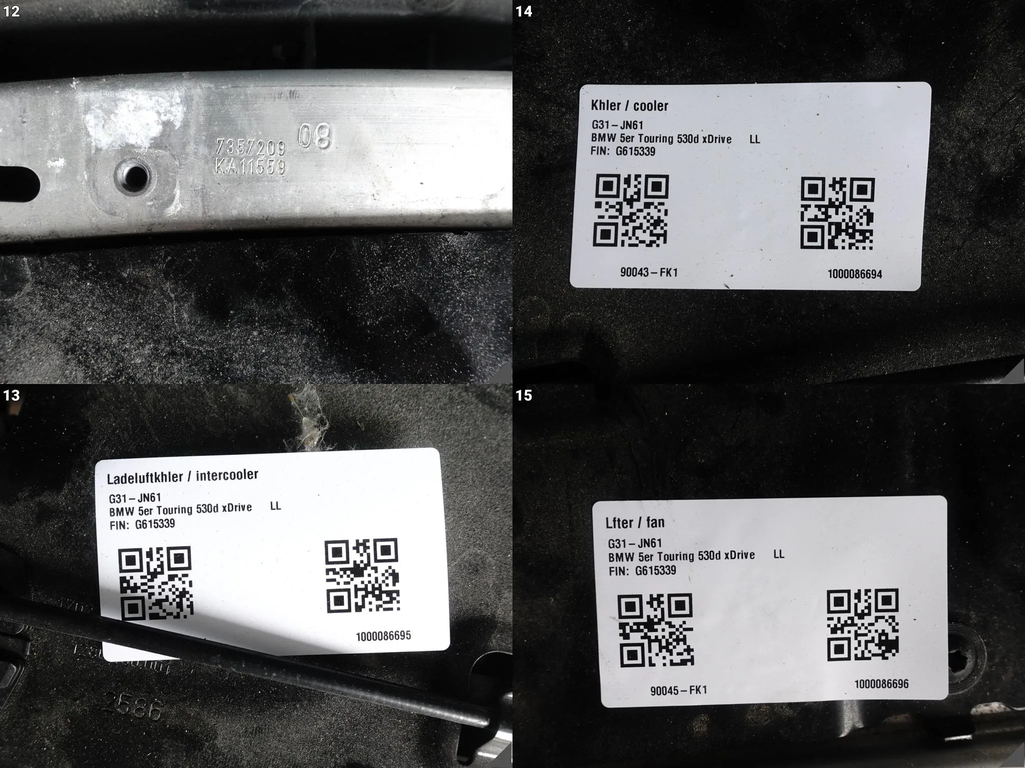 BMW 5 G30 G31 17- WZMOCNIENIE PAS CHŁODNICE WENTYLATOR 530d DEMONTAŻ aa7fd80664830d29c3945df68228ec60