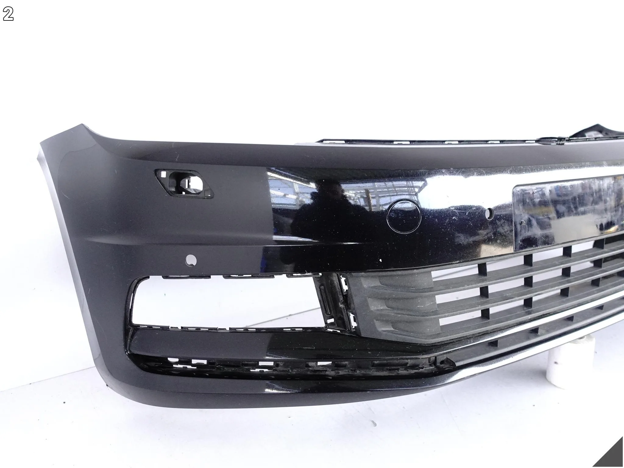 VW TOURAN II 5TA 15- ZDERZAK BUMPER + ATRAPA + OSŁONA PRZÓD (4xPDC/SPRYSKI) bdd888a49657cc028abfa63fe358aa4e