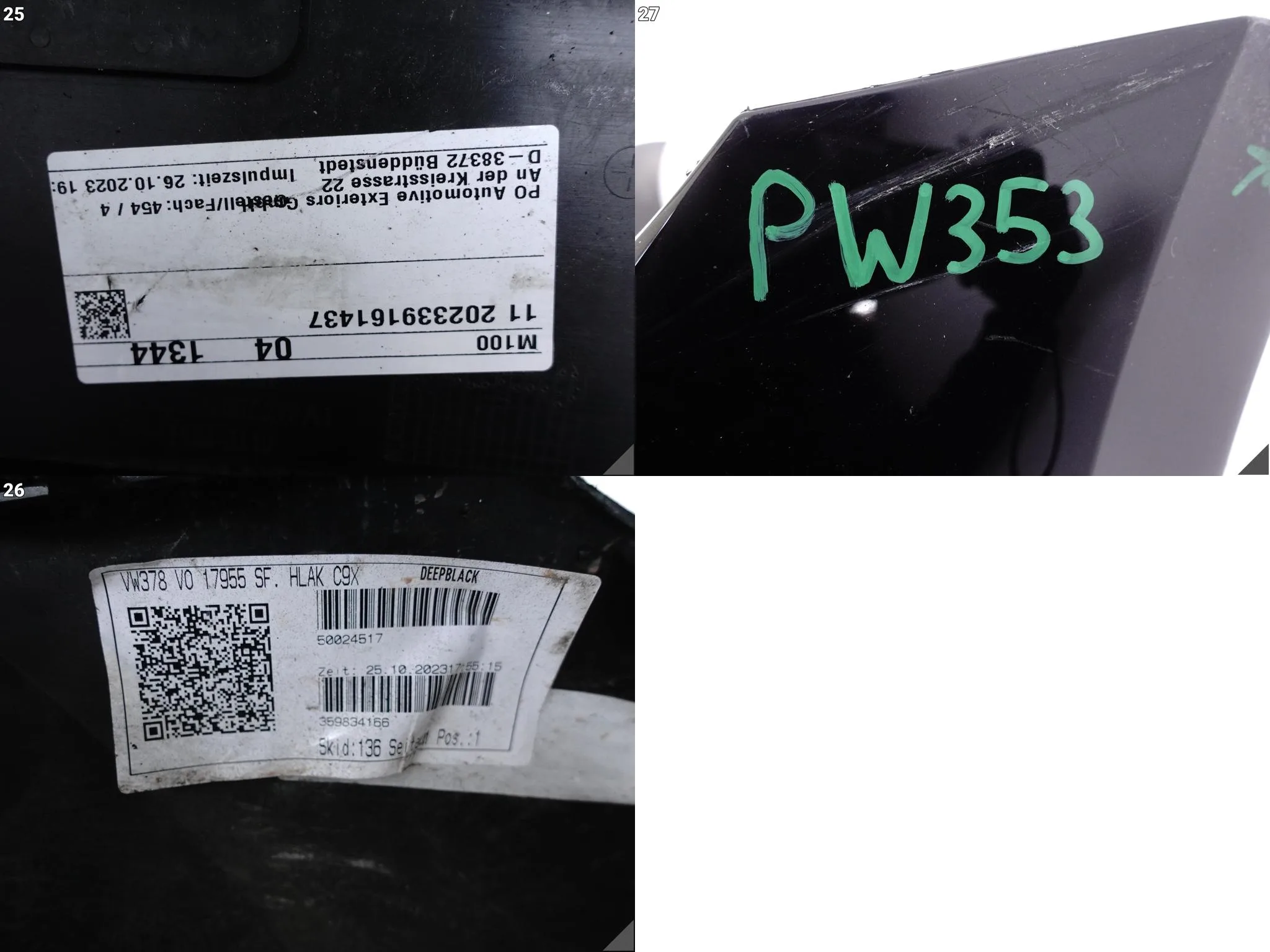 VW TOURAN II 5TA 15- ZDERZAK BUMPER + ATRAPA + OSŁONA PRZÓD (4xPDC/SPRYSKI) 6e25dd08609d04dbe60147412d52bc3e