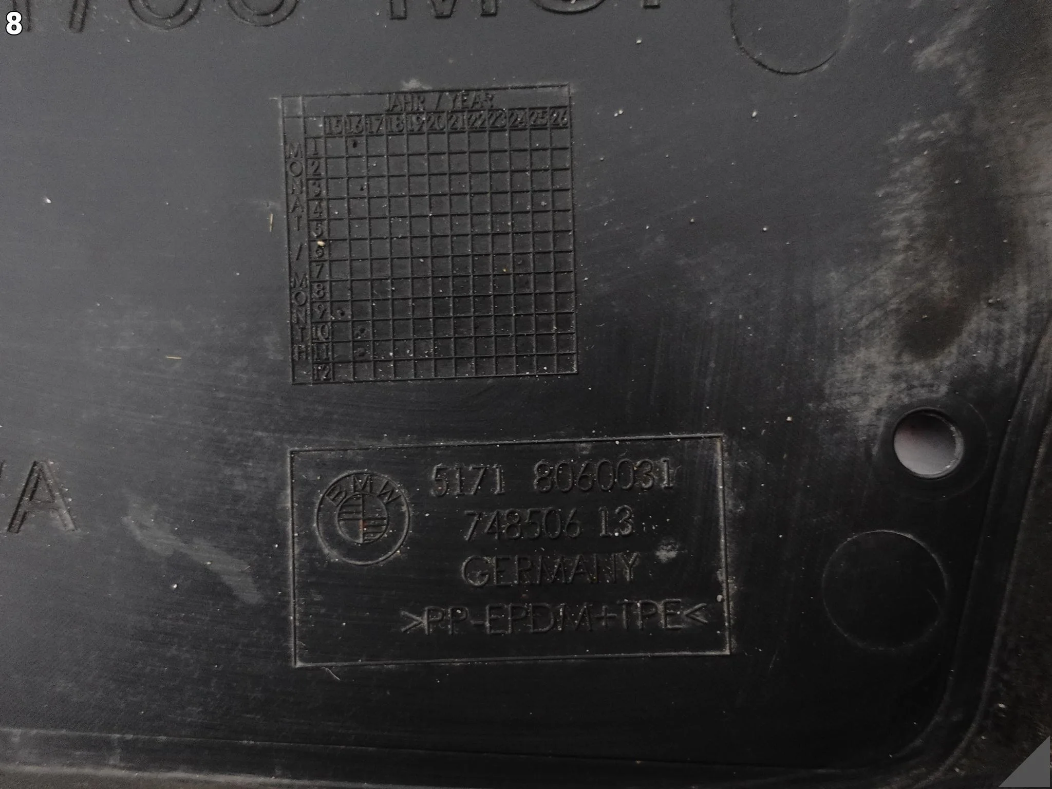 BMW 5 G31 G30 M-PAKIET MSP 17-20 DOLNA OSŁONA TRÓJKĄT NADKOLE PRZÓD LEWA 2ee20f5d9136a7e21046df07caf9f3ab