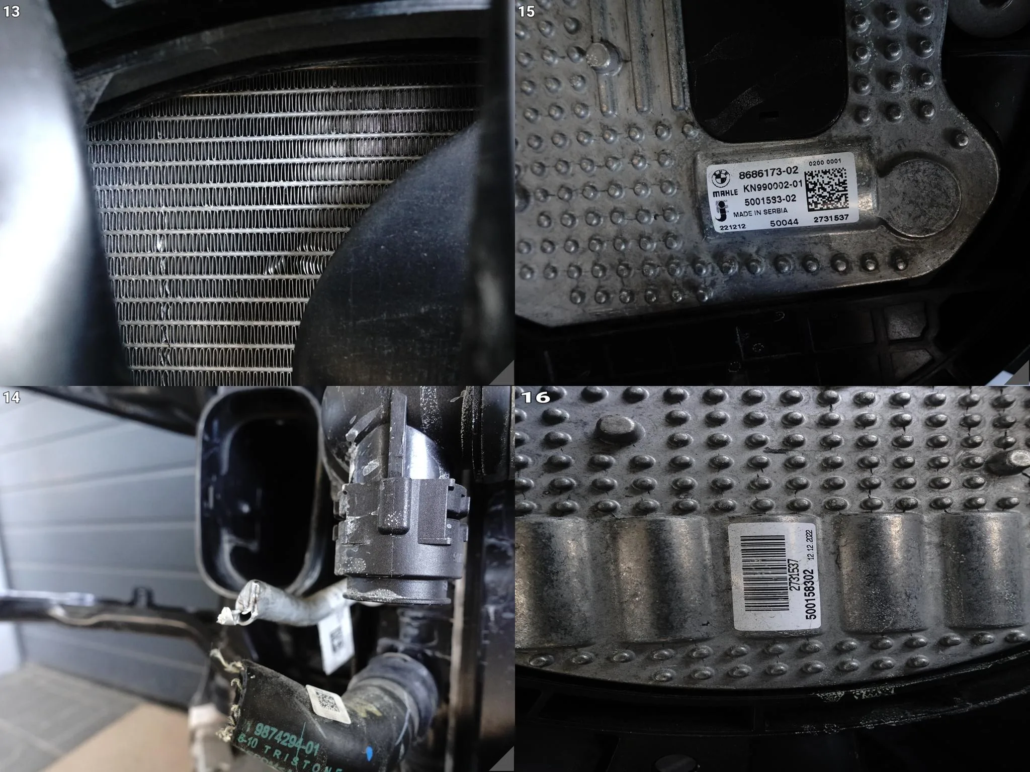 BMW XM G09 XM Label Red 23- WZMOCNIENIE PAS CHŁODNICE WENTYLATOR DEMONTAŻ 0611874c3b0acaed677dec6dbb5f9306