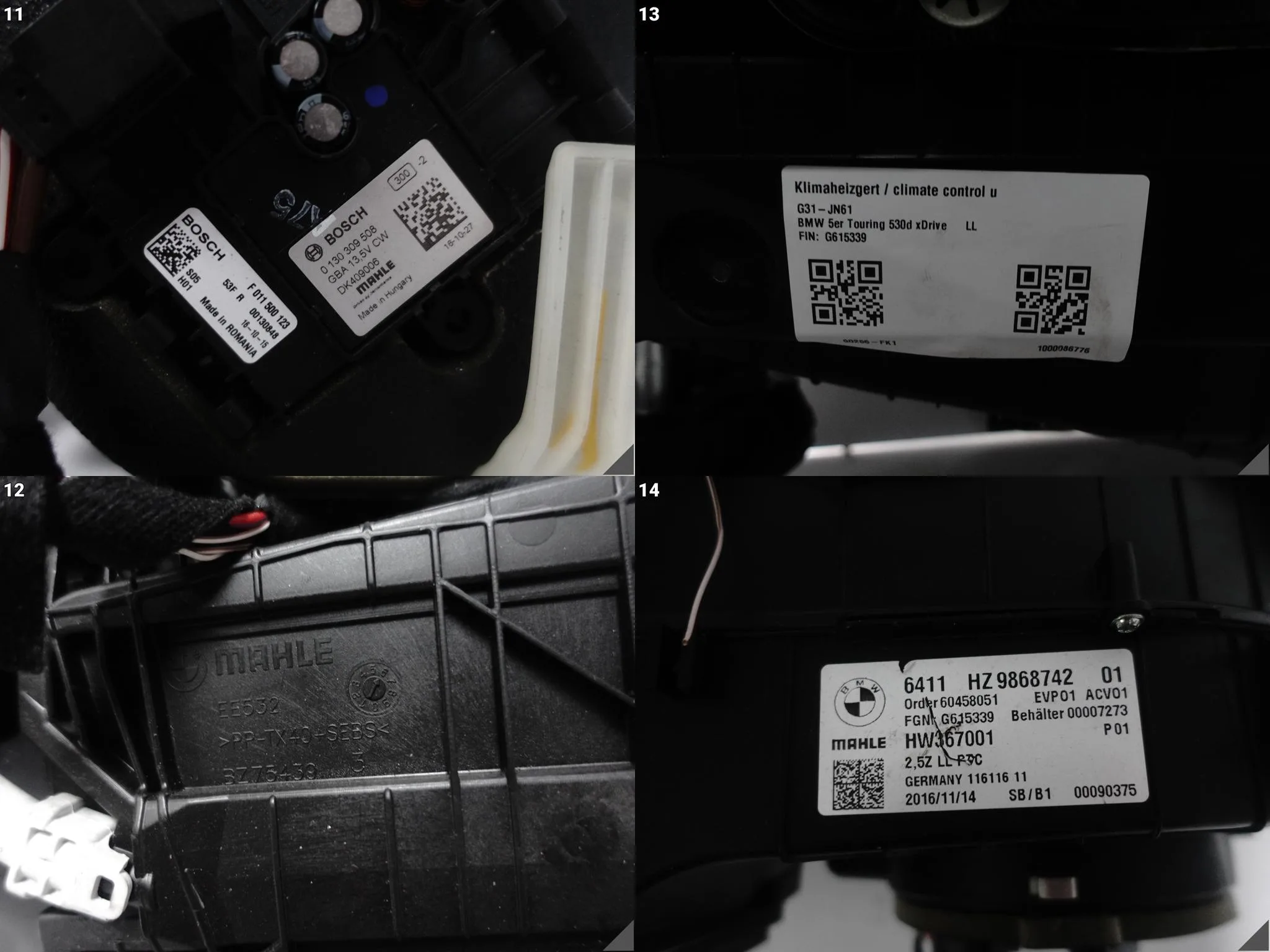 BMW 5 G31 G30 17- NAGRZEWNICA POWIETRZA NAWIEW DEMONTAŻ EUROPA 3c35d361d54656086788d92e47bad582