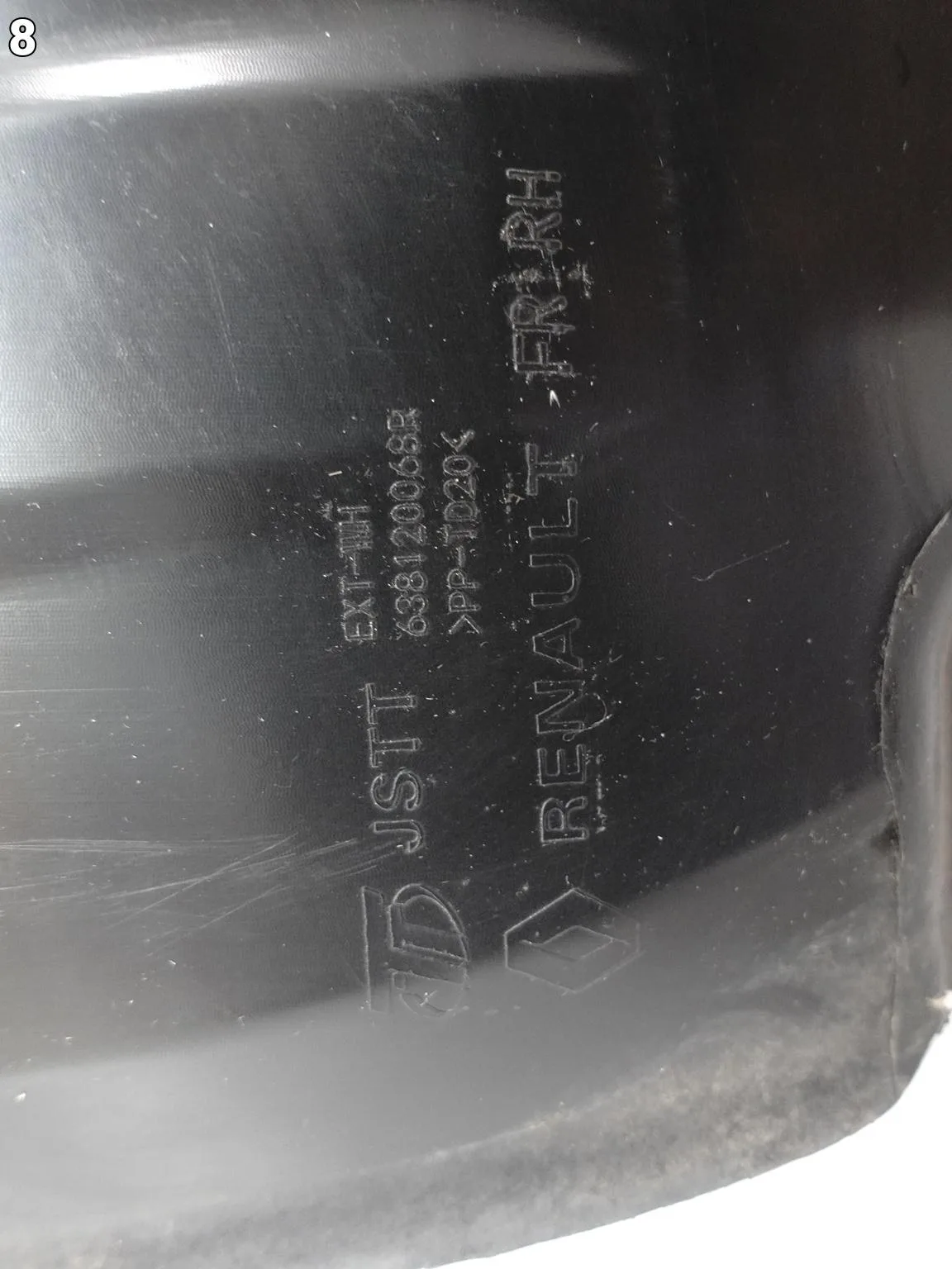 DACIA SPRING 21- NADKOLE POSZYCIE OSŁONA WNĘKI KOŁA PRAWE PRZÓD 638120068R 940d0358b42b74044228bca7b1748dbd