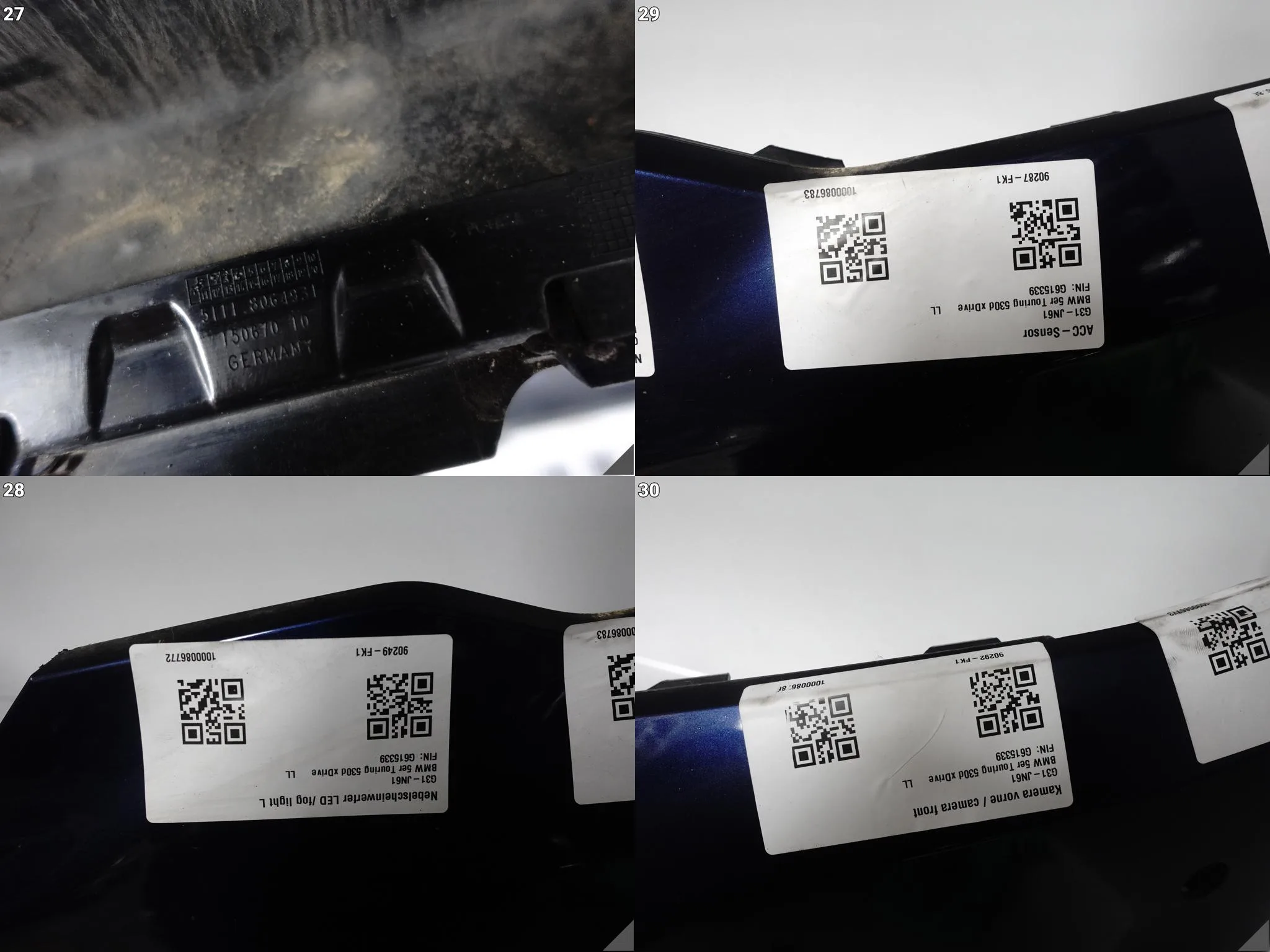BMW 5 G30 G31 M-PAKIET MSP 17-20 ZDERZAK PRZÓD + KRATKI + LED 6xPDC C10 ac1b84252a2896a74da92bfb520f061b