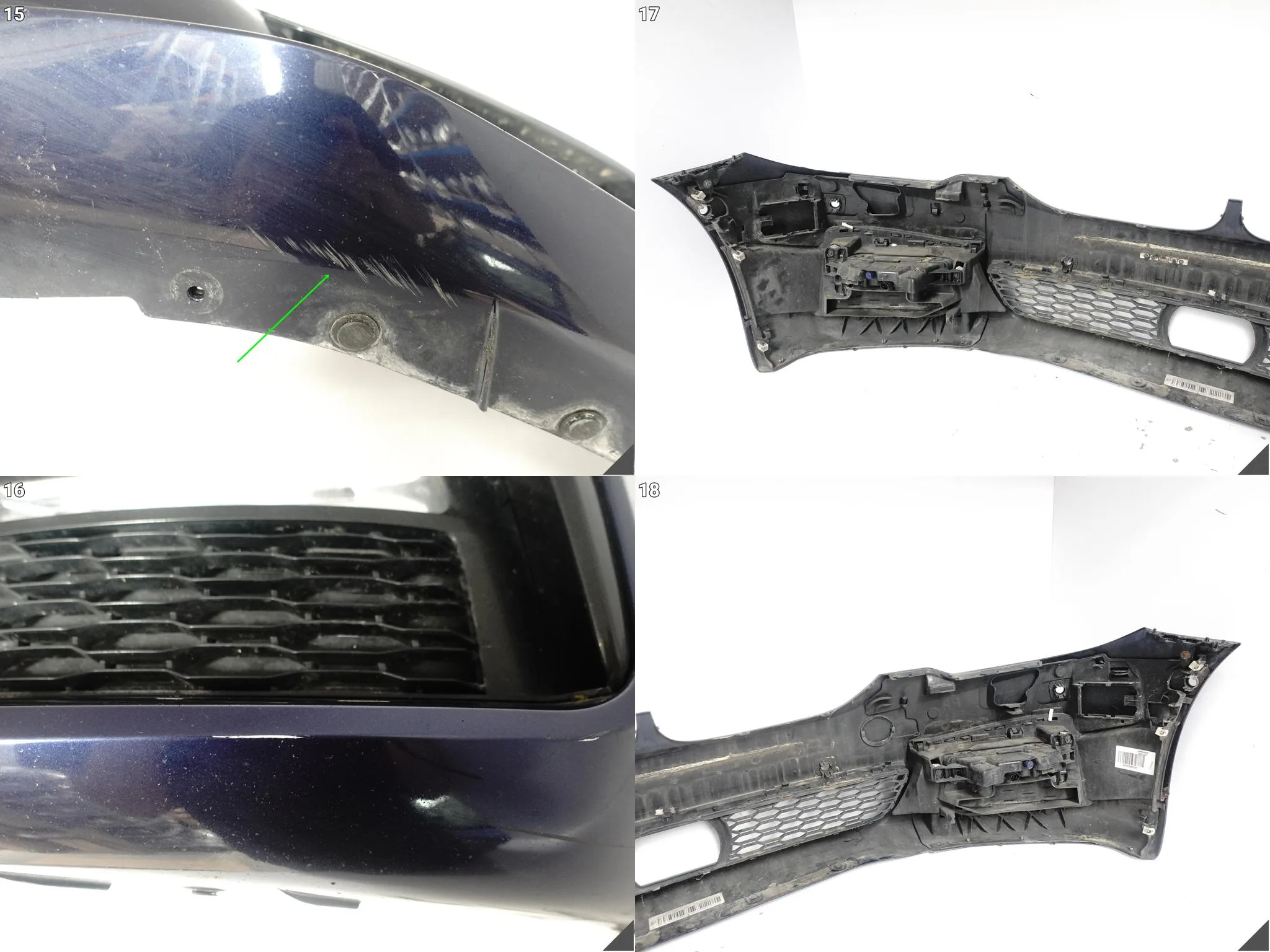 BMW 5 G30 G31 M-PAKIET MSP 17-20 ZDERZAK PRZÓD + KRATKI + LED 6xPDC C10 661962ba2665832f0d44e9c015e79556