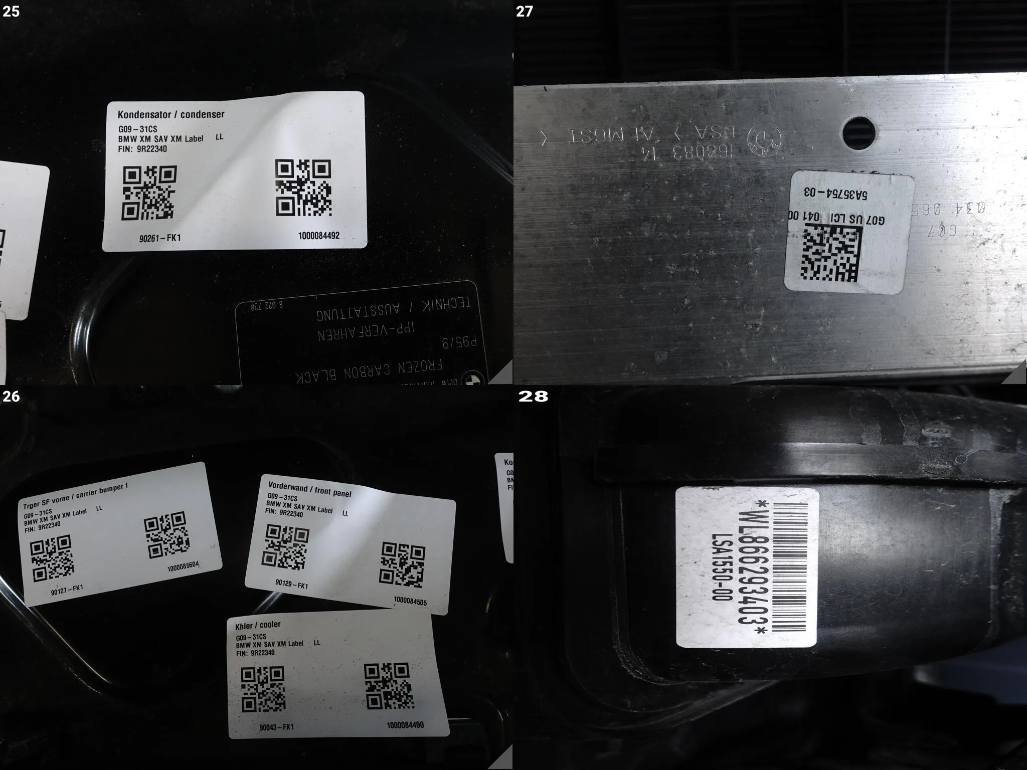 BMW XM G09 XM Label Red 23- WZMOCNIENIE PAS CHŁODNICE WENTYLATOR DEMONTAŻ d9a99190b2842243d58675bb6b206bb6