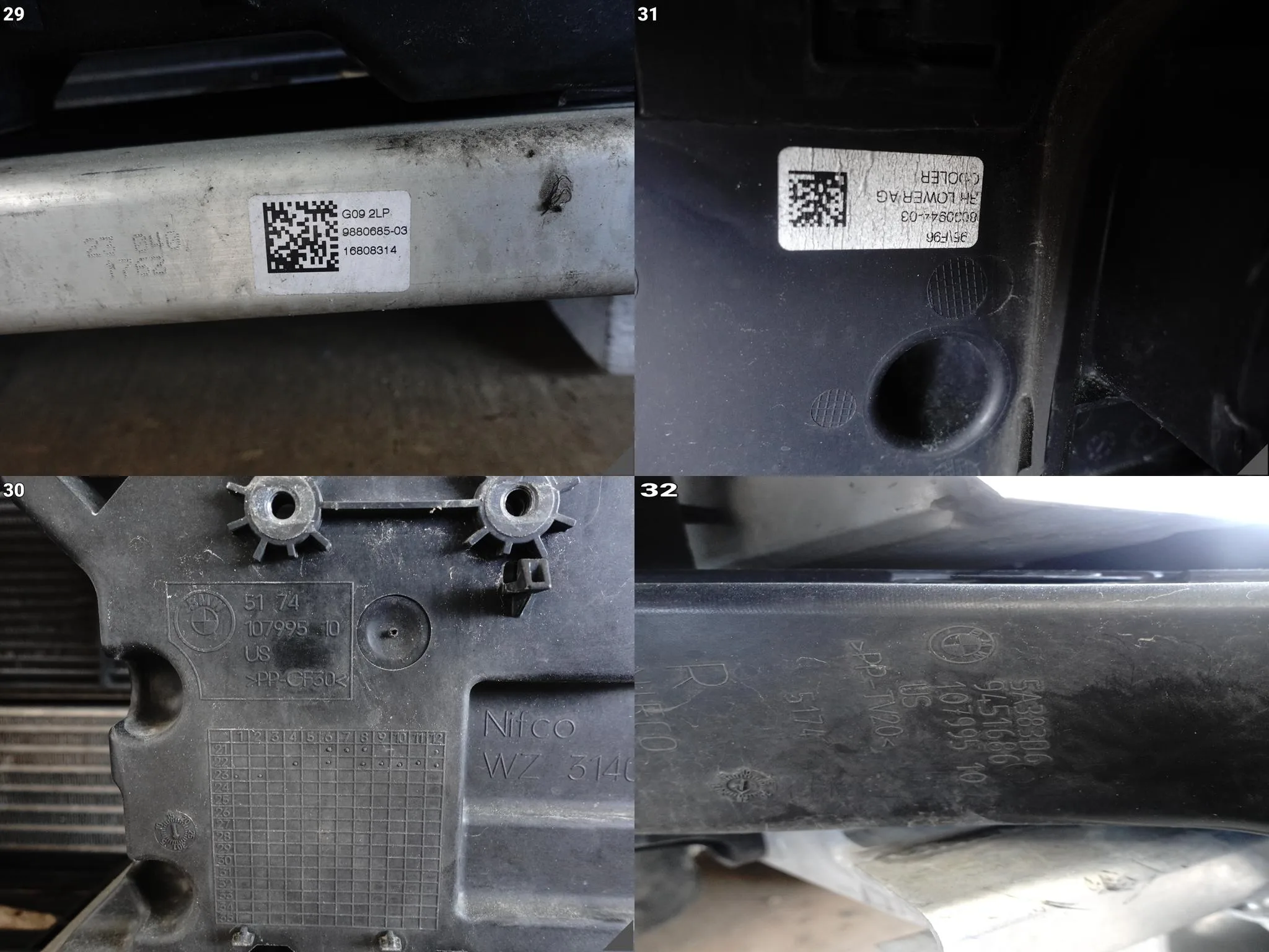 BMW XM G09 XM Label Red 23- WZMOCNIENIE PAS CHŁODNICE WENTYLATOR DEMONTAŻ 74368e76edb88d8644d189dfb5a87ab1