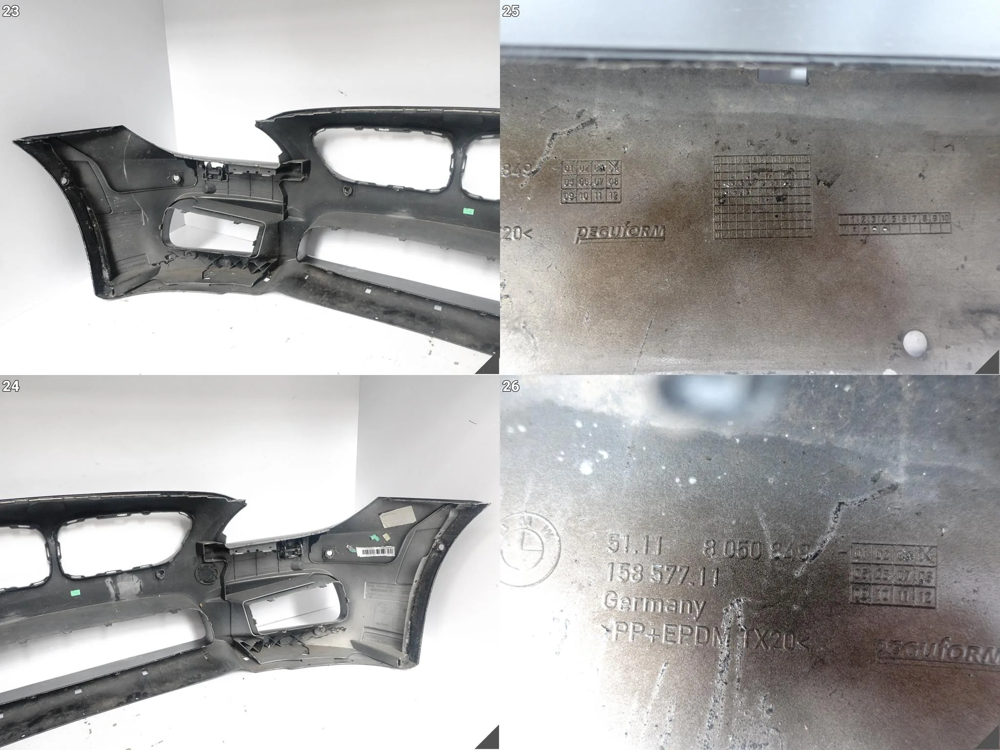 BMW M6 F13 F12 F06 M-POWER LCI 12-19 ZDERZAK PRZÓD (SPRYSKI 4xPDC KAMERY) 6a667443372207275b230c5357523627