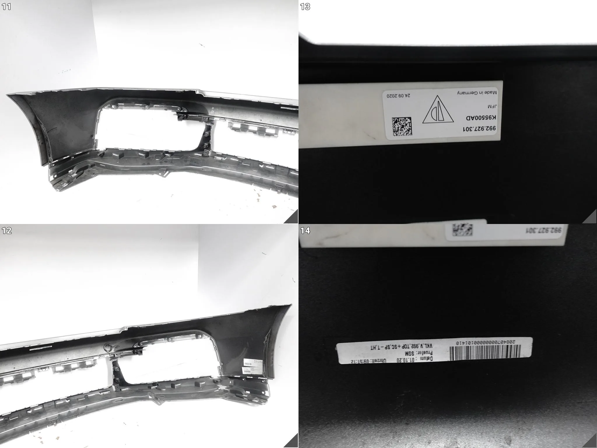 PORSCHE 911 992 TURBO S 20- ZDERZAK BUMPER PRZÓD GT SILBER 39ca7b9051803e0d316c6a1530fe4e79