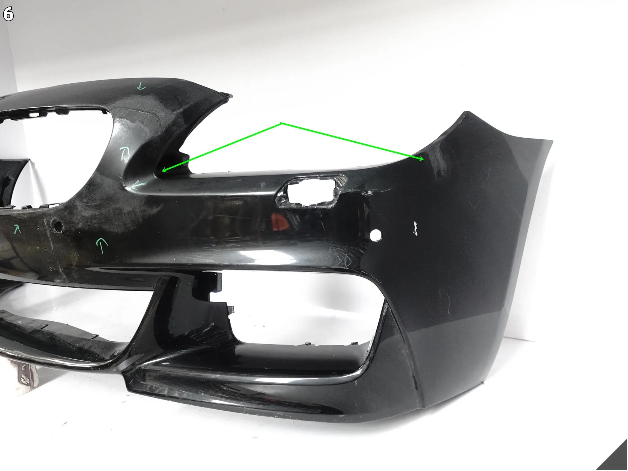 BMW 6 F12 F13 F06 M-PAKIET MSP LCI 10-18 ZDERZAK PRZÓD ( SPRYSKI 4xPDC ) 75b75b464853a7c2f30da66fbd26e5fb