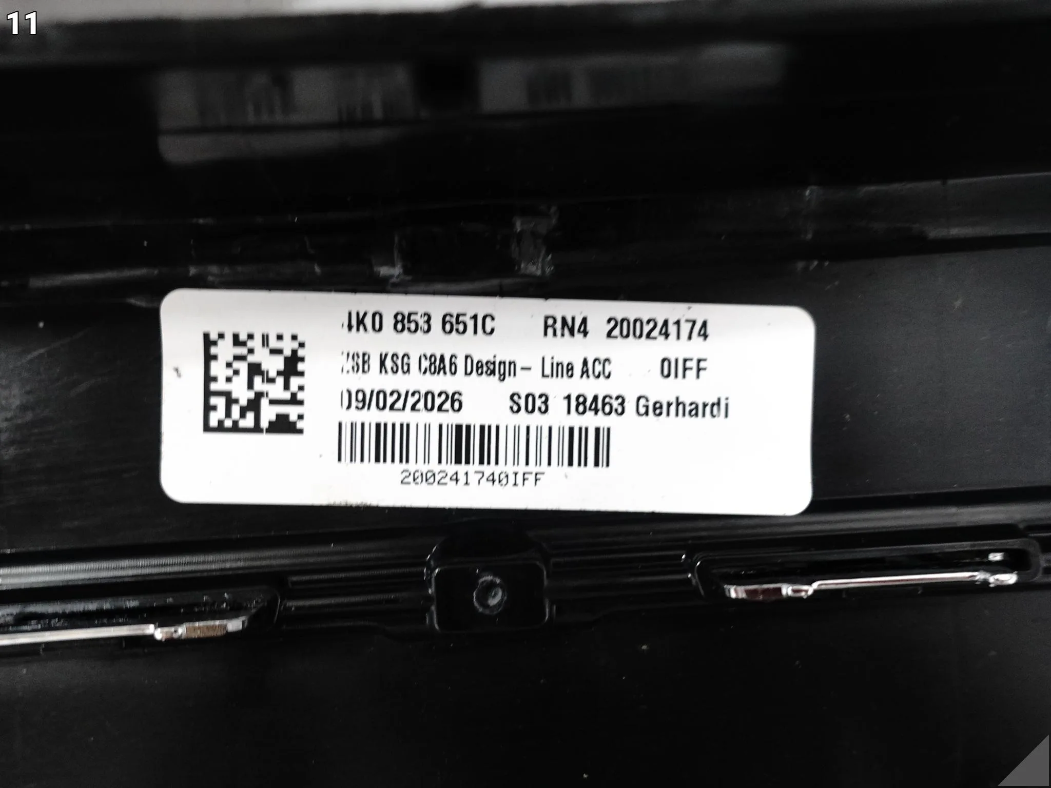 AUDI A6 S-LINE C8 4K0 18-23 GRILL ATRAPA KRATKA WLOT W ZDERZAK PRZÓD CHROM 3856af2a011801b9fec20e77e82ffa0b