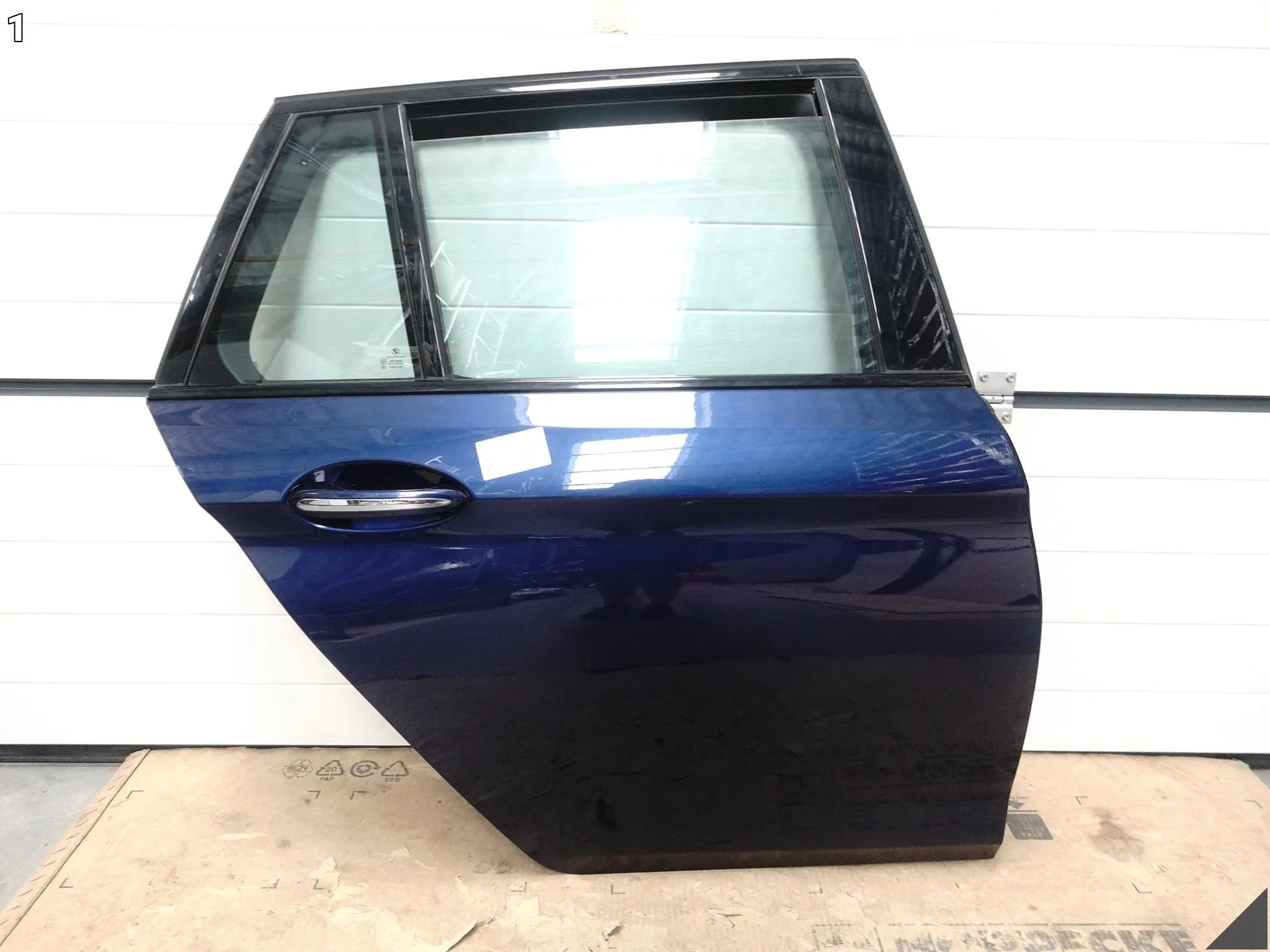 BMW 5 G31 TOURING LIFT 17-23 DRZWI TYŁ PRAWE + SZYBA MEDITERRAN BLAU C10 89ebf170757134d5d9d042643d0d1c15