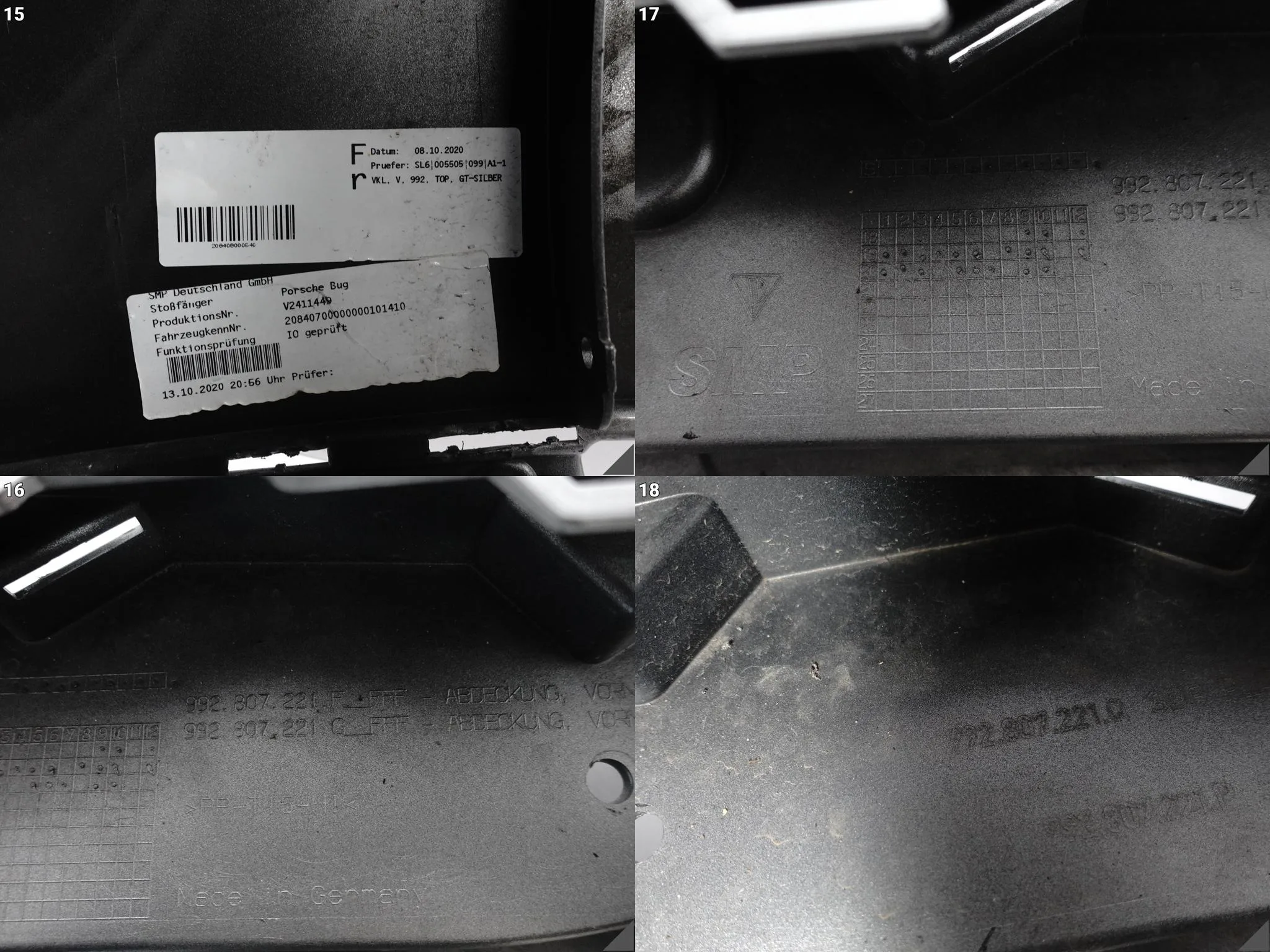 PORSCHE 911 992 TURBO S 20- ZDERZAK BUMPER PRZÓD GT SILBER 3a522761403d657a6c4527237ce1bee3