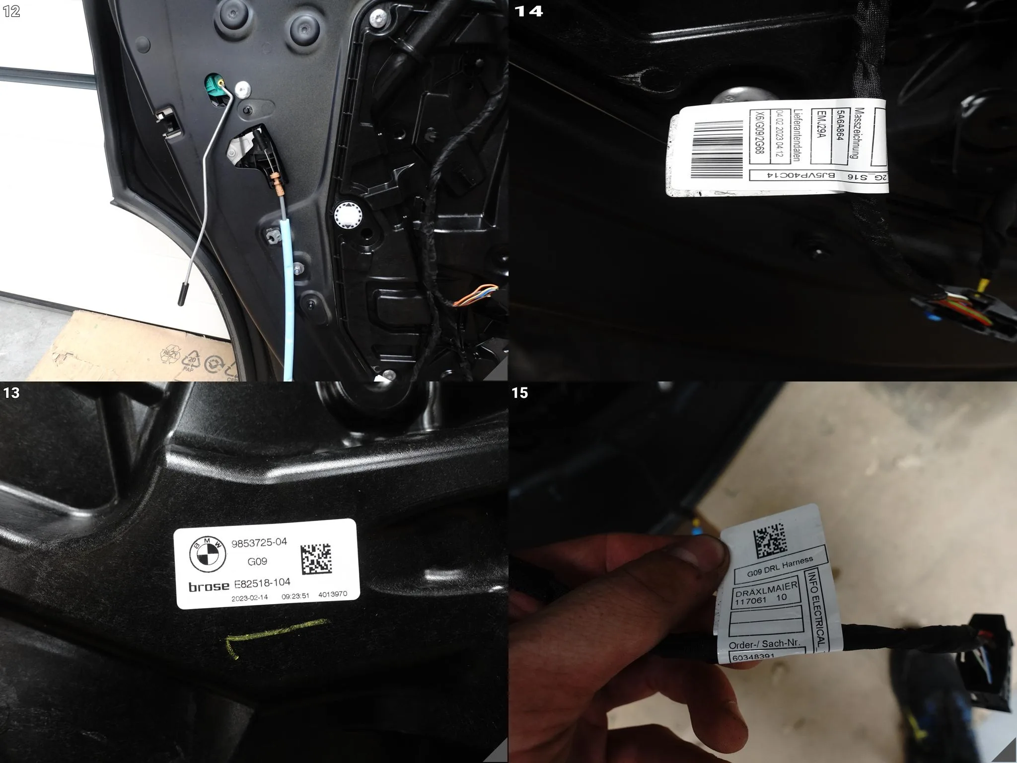 BMW XM G09 XM Label Red 23- DRZWI + SZYBA LISTWY KLAMKA TYŁ LEWE P95/9 P95 445189fdb834204ee473b0506662b931