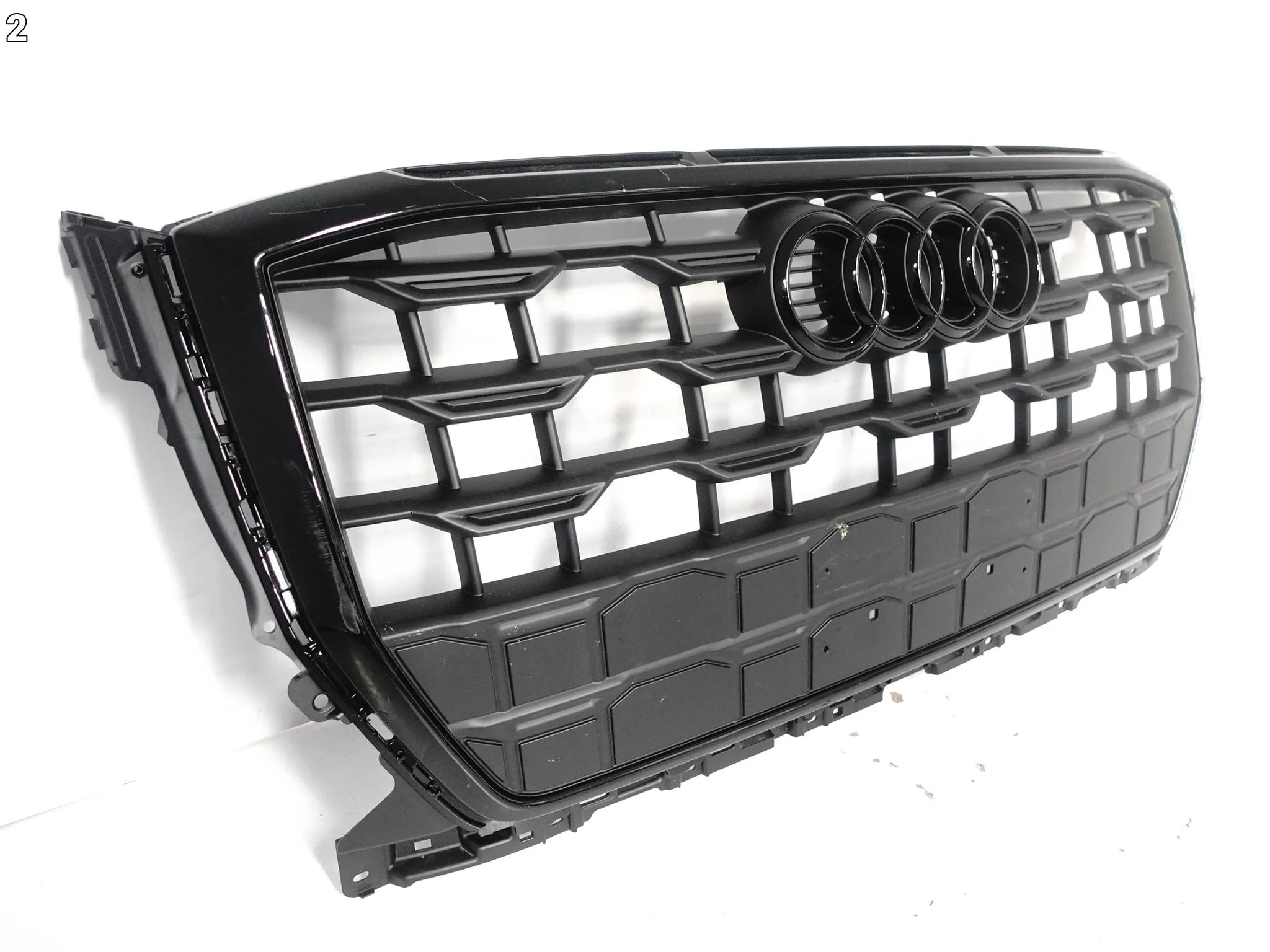 AUDI Q2 81A LIFT FL S-LINE 20-26 GRILL ATRAPA KRATKA W ZDERZAK PRZÓD BLACK e4248d4de177c69af950c43eb6699b56