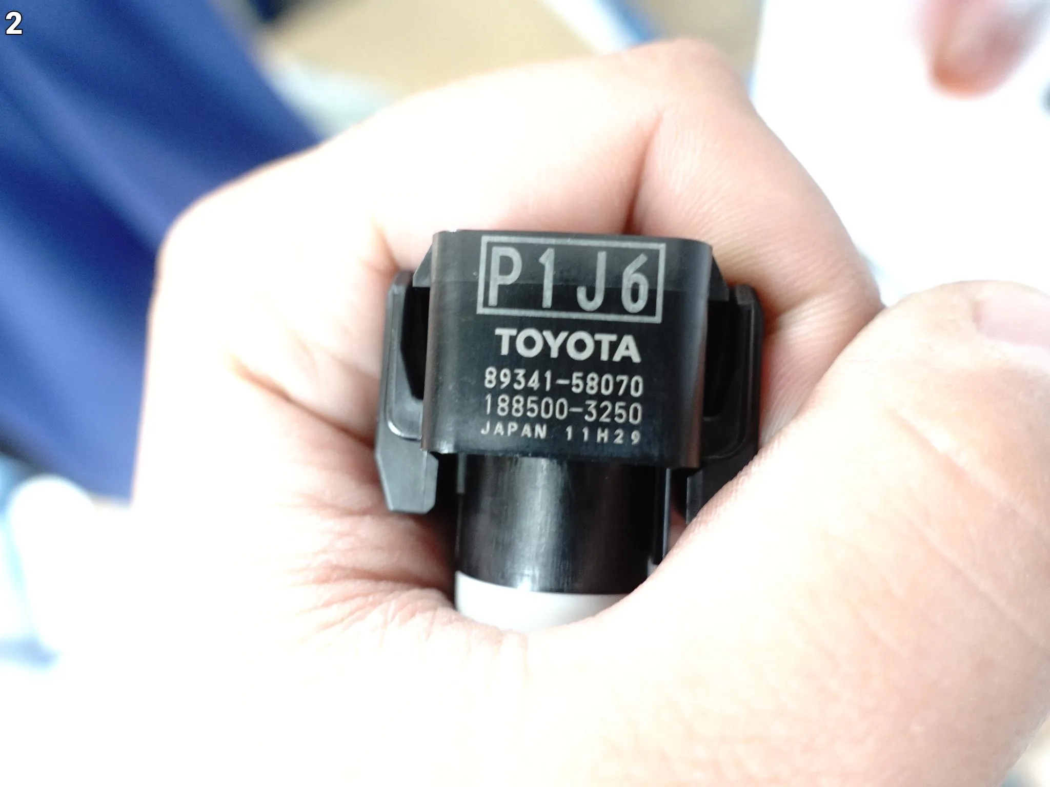 TOYOTA COROLLA E21 XII 18- CZUJNIK SENSOR PARKOWANIA PDC PRZÓD TYŁ ORG B2 a4ff559dadf9c4d433b6be6cbcec6e92