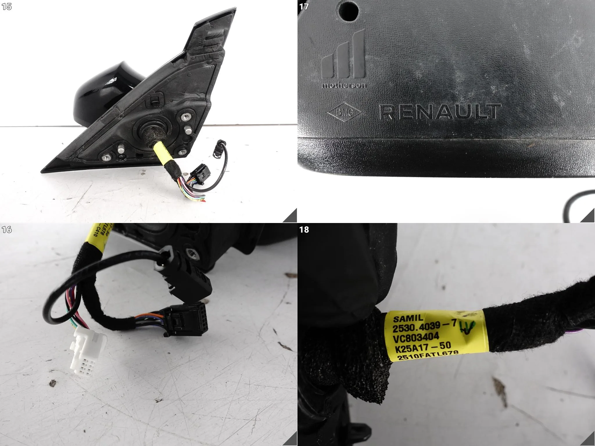 RENAULT RAFALE AUSTRAL ESPACE LUSTERKO ASYSTENT KAMERA LEWE 6+10+1 = 17 PIN a5c4ad29d7c1ea4e1402d7a9be66833e