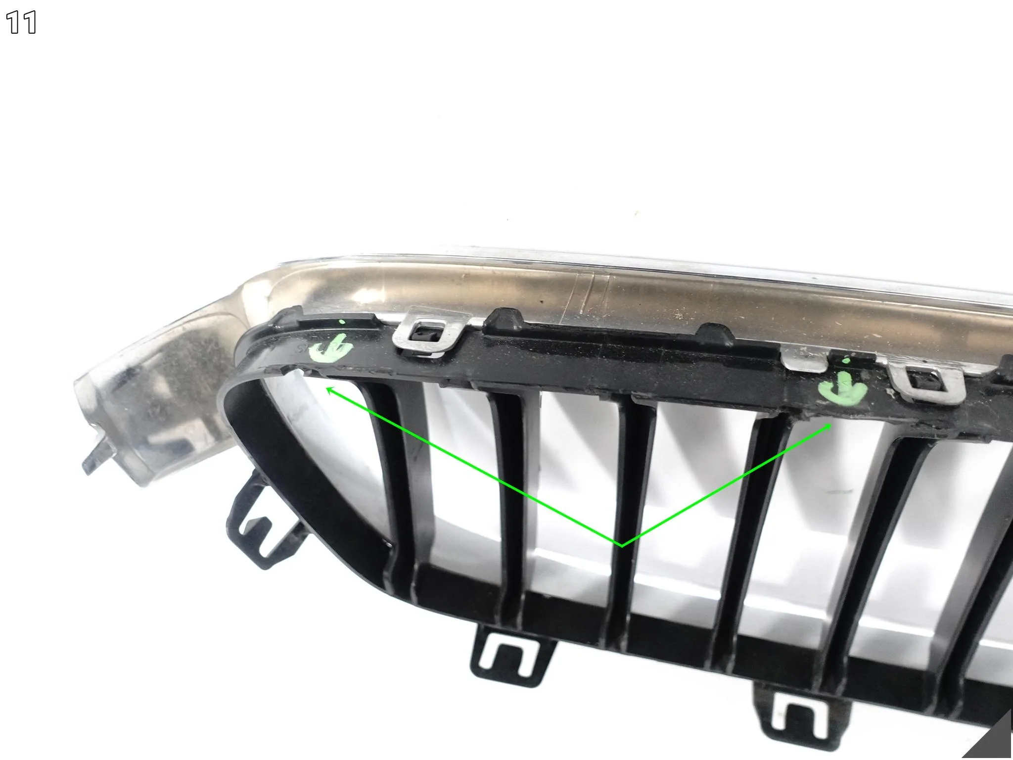 BMW 3 F30 F31 M-PAKIET MSP LCI 11-18 NERKA GRILL ATRAPA ZDERZAK PRZÓD LEWA bd8e8b5e042bfae13e7e60b9e1ed9fa8