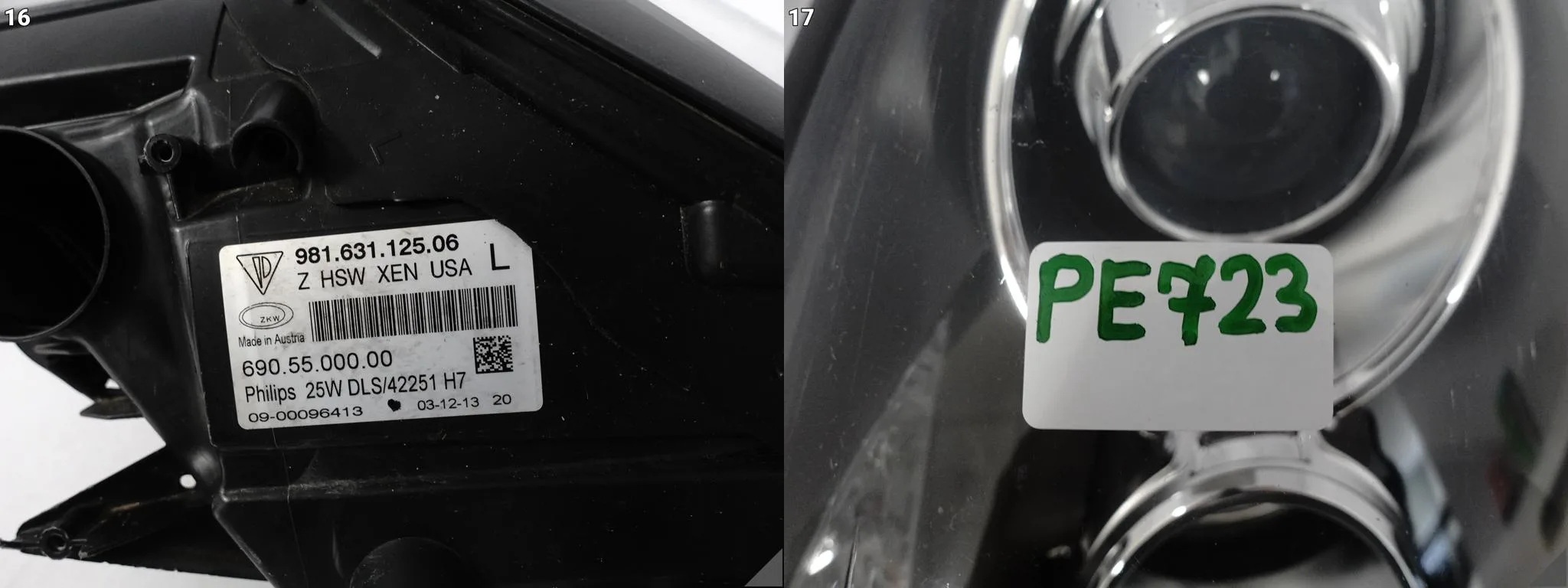 PORSCHE 981 BOXSTER CAYMAN 12-16 LAMPA XENON NIESKRĘTNA LEWA PRZÓD USA 7ab6e3bcb11707e6b0f94e21ecd19316