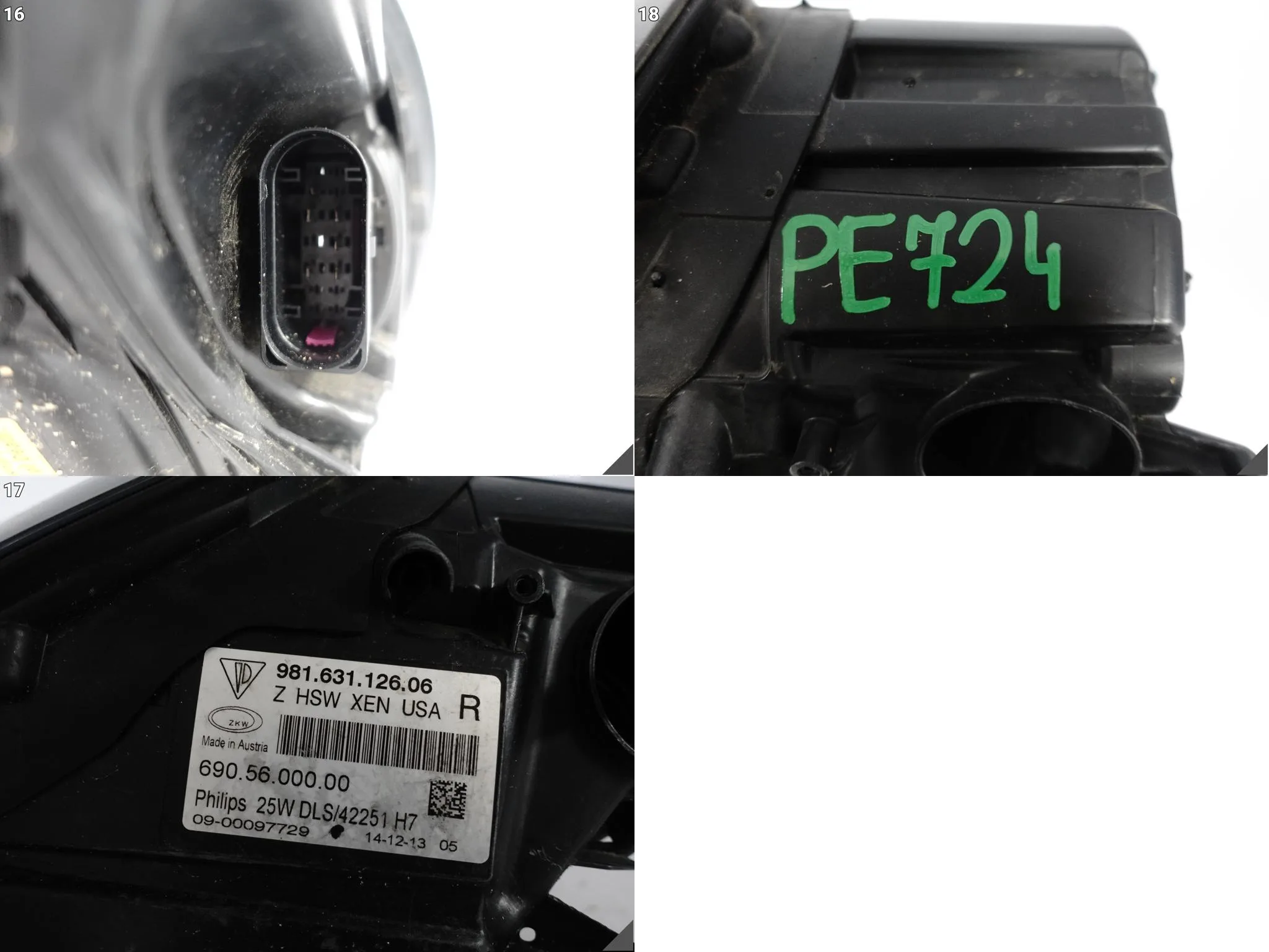 PORSCHE 981 BOXSTER CAYMAN 12-16 LAMPA XENON NIESKRĘTNA PRAWA PRZÓD USA 2d8ae1d154260df9525ffdab8643e93e