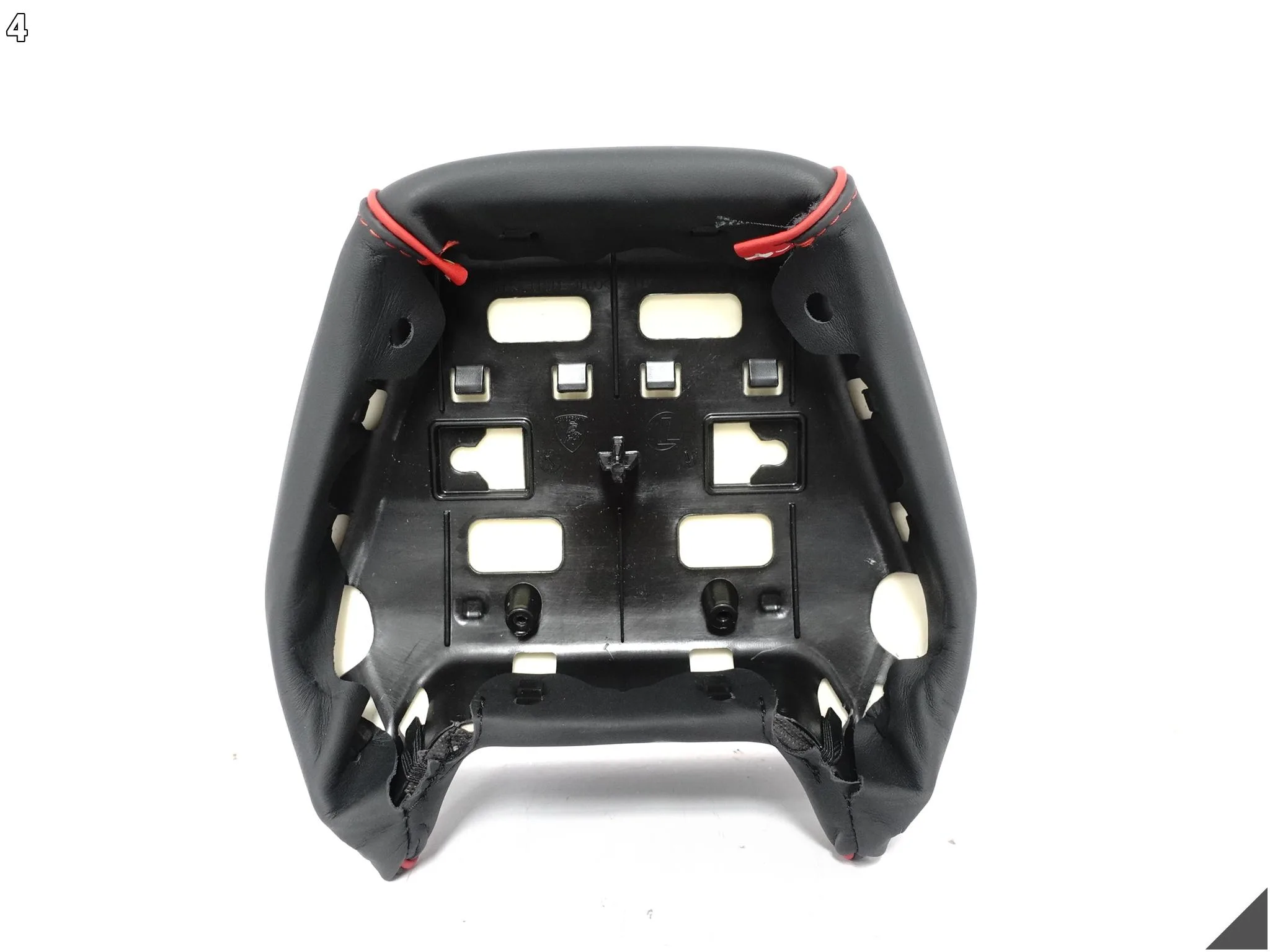 LAMBORGHINI AVENTADOR HURACAN FOTEL ZAGŁÓWEK CZERWONA NIĆ SKÓRA 78b312d12337cc63a10d7daaeb3d6935