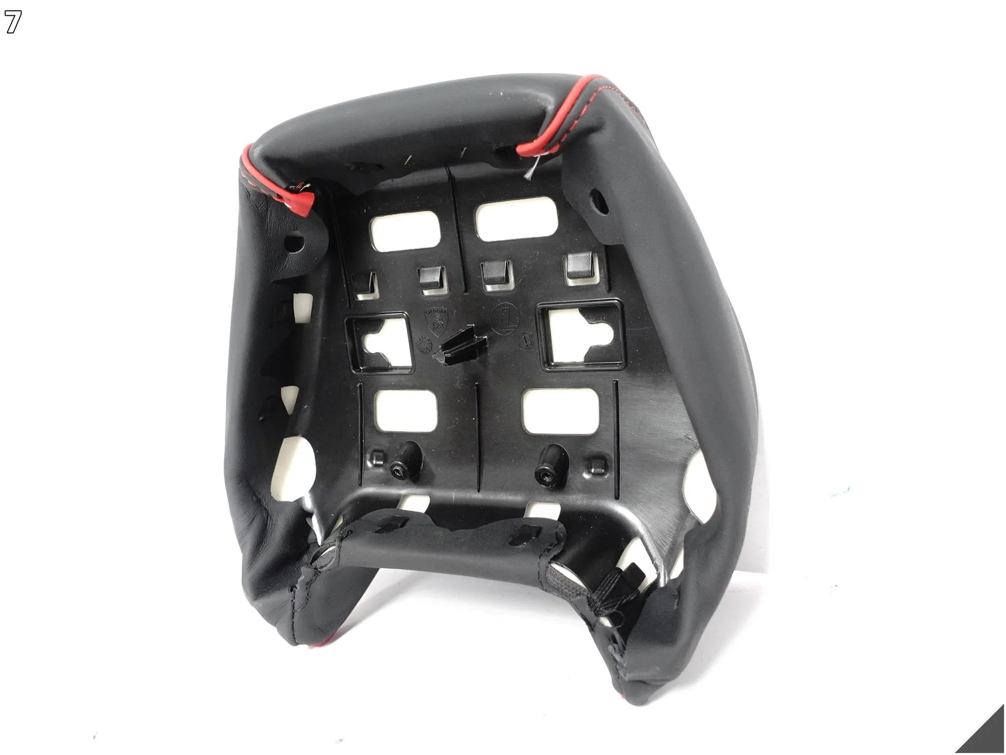 LAMBORGHINI AVENTADOR HURACAN FOTEL ZAGŁÓWEK CZERWONA NIĆ SKÓRA 099556b09caf9479f05011f00c2df613