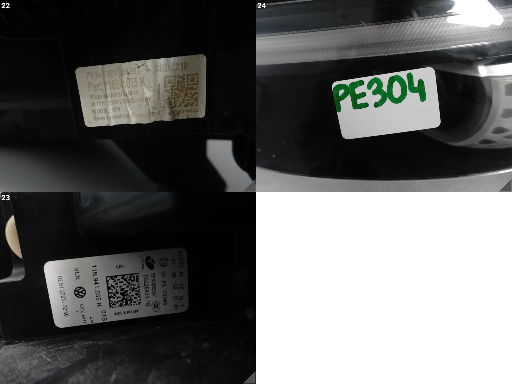 VW ID.4 ID4 ID.5 ID5 GTX 11B 20- LAMPA FULL LED IQ.LIGHT LEWA PRZÓD EUROPA 2d6392f1deeba65ee9da920f1d3768f4