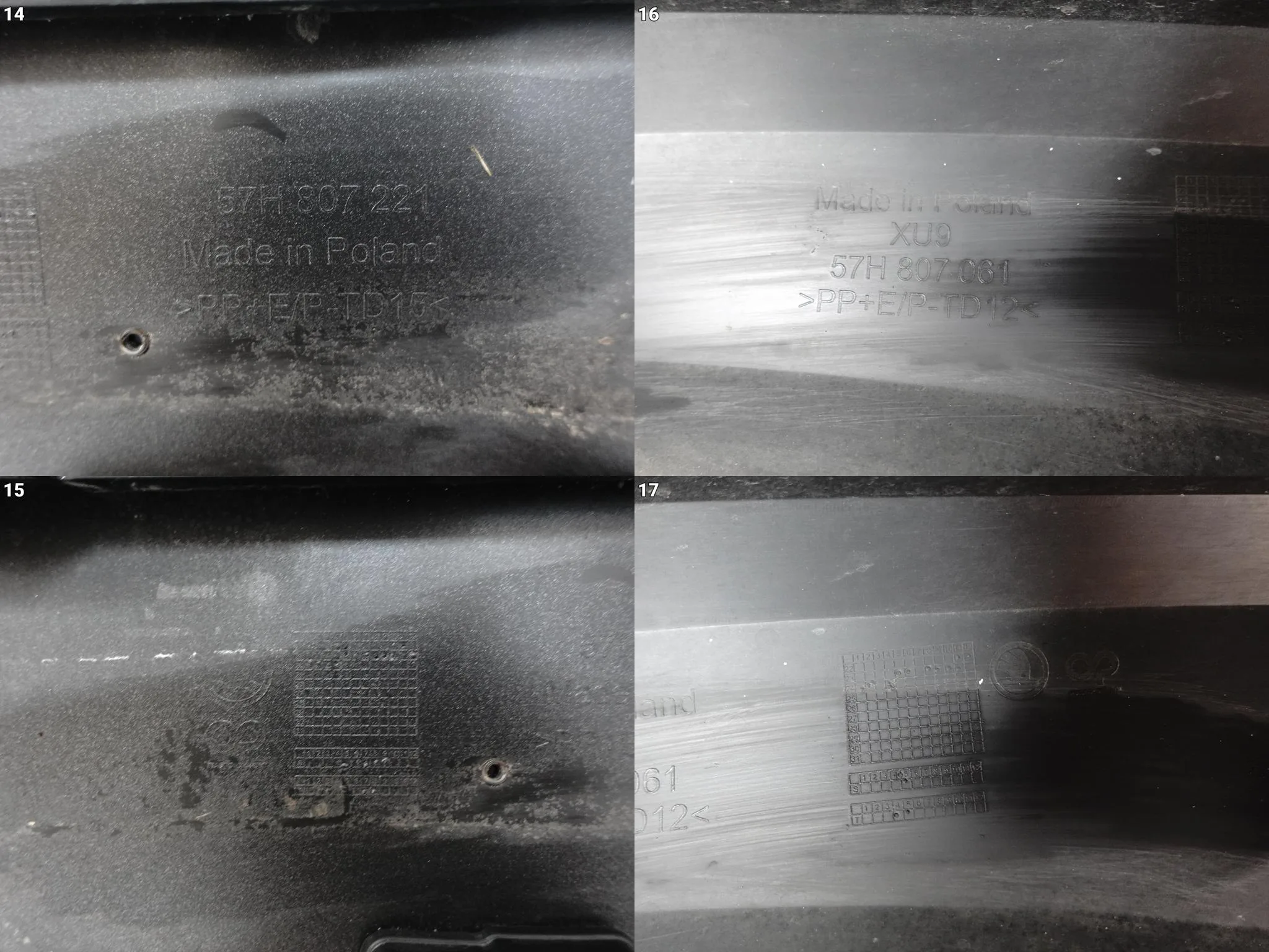 SKODA KODIAQ II 2 57H 24- ZDERZAK BUMPER GRILL SPOILER ATRAPA PRZÓD (PDC) 7096fa0c929f44e77b29c3b558b6d063