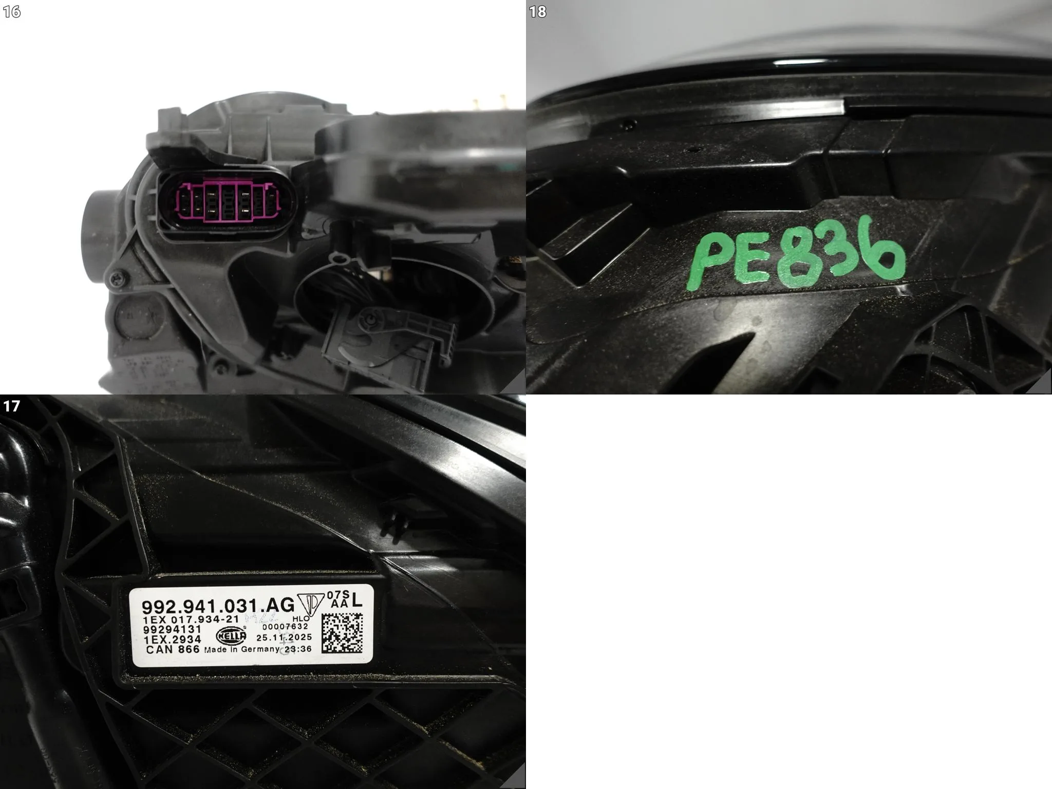 PORSCHE 992 992.2 911 CARRERA LIFT 24- LAMPA HEADLIGHT FULL LED LEWA PRZÓD 0cb090e8184bb1fd9035b2bf355c3854