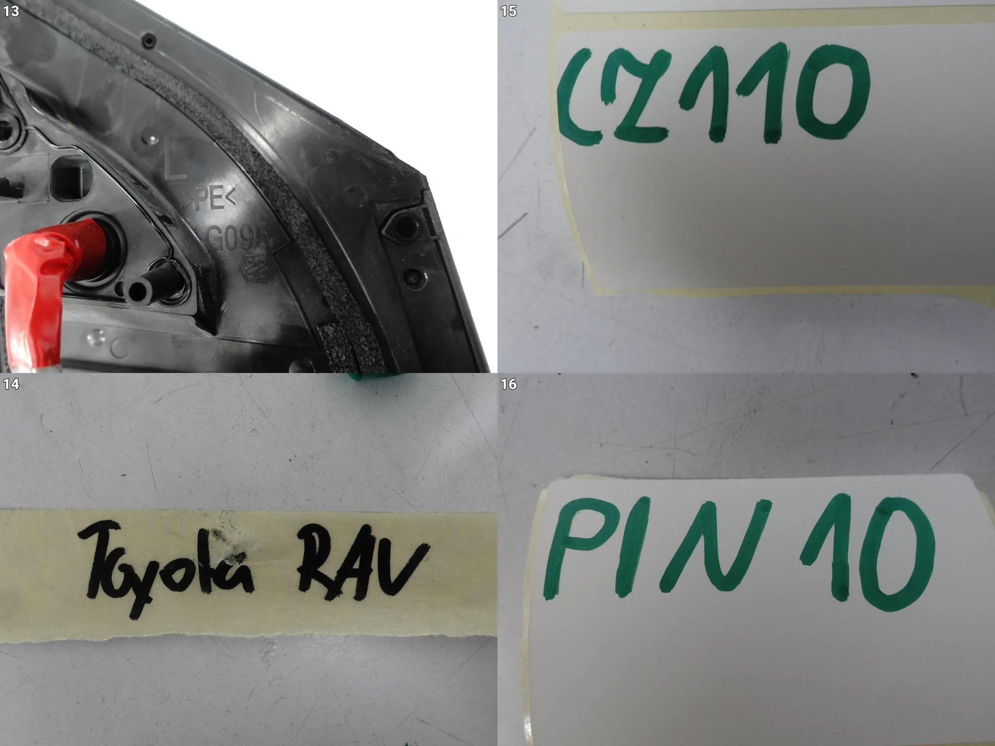 TOYOTA RAV4 IV XA40 12-15 LUSTERKO LEWE WKŁAD ASYSTENT 10PIN EU c24197394e178a33e1b6d149faefd2d9