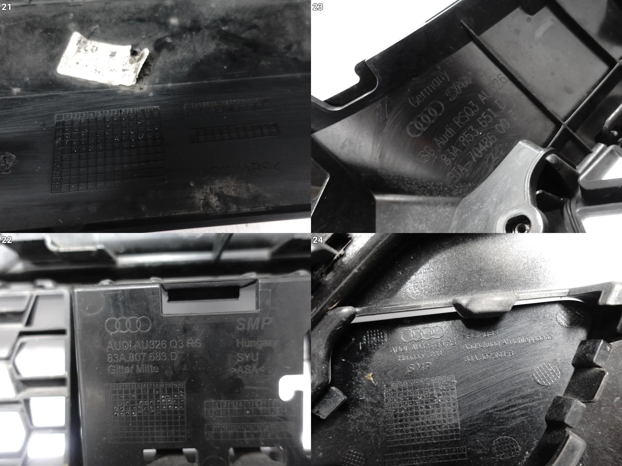AUDI RSQ3 RS Q3 II F3 83A SPORTBACK 19-25 ZDERZAK SPOILER ATRAPA GRILL 0c5c999c682dd7b4dcfbbc13e4e65381