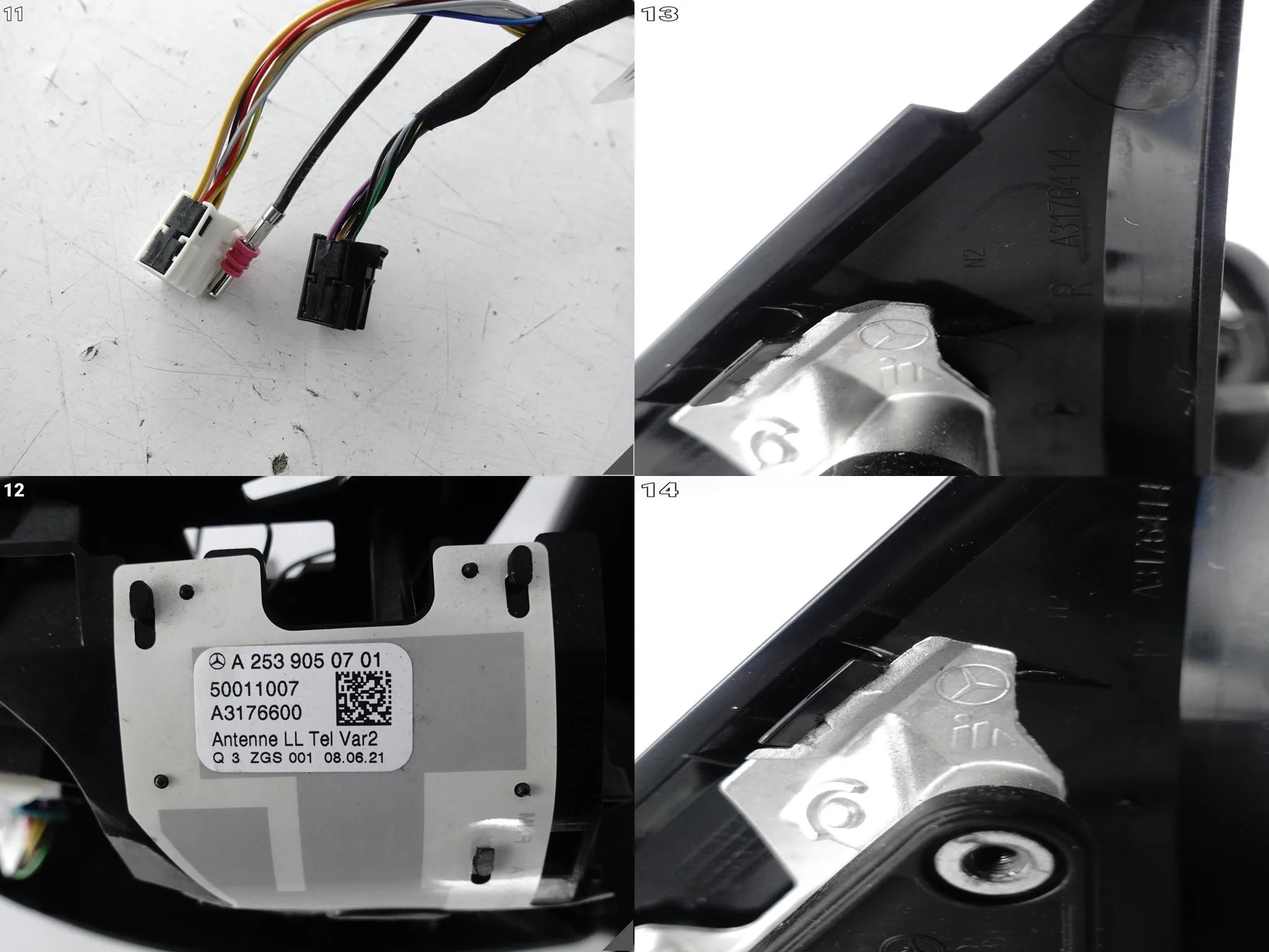 MERCEDES GLC X253 W253 C253 15-22 LUSTERKO PRAWE ANTENA 8+8+1=17 PIN EU cd549305566fced2d1195325d4e35867