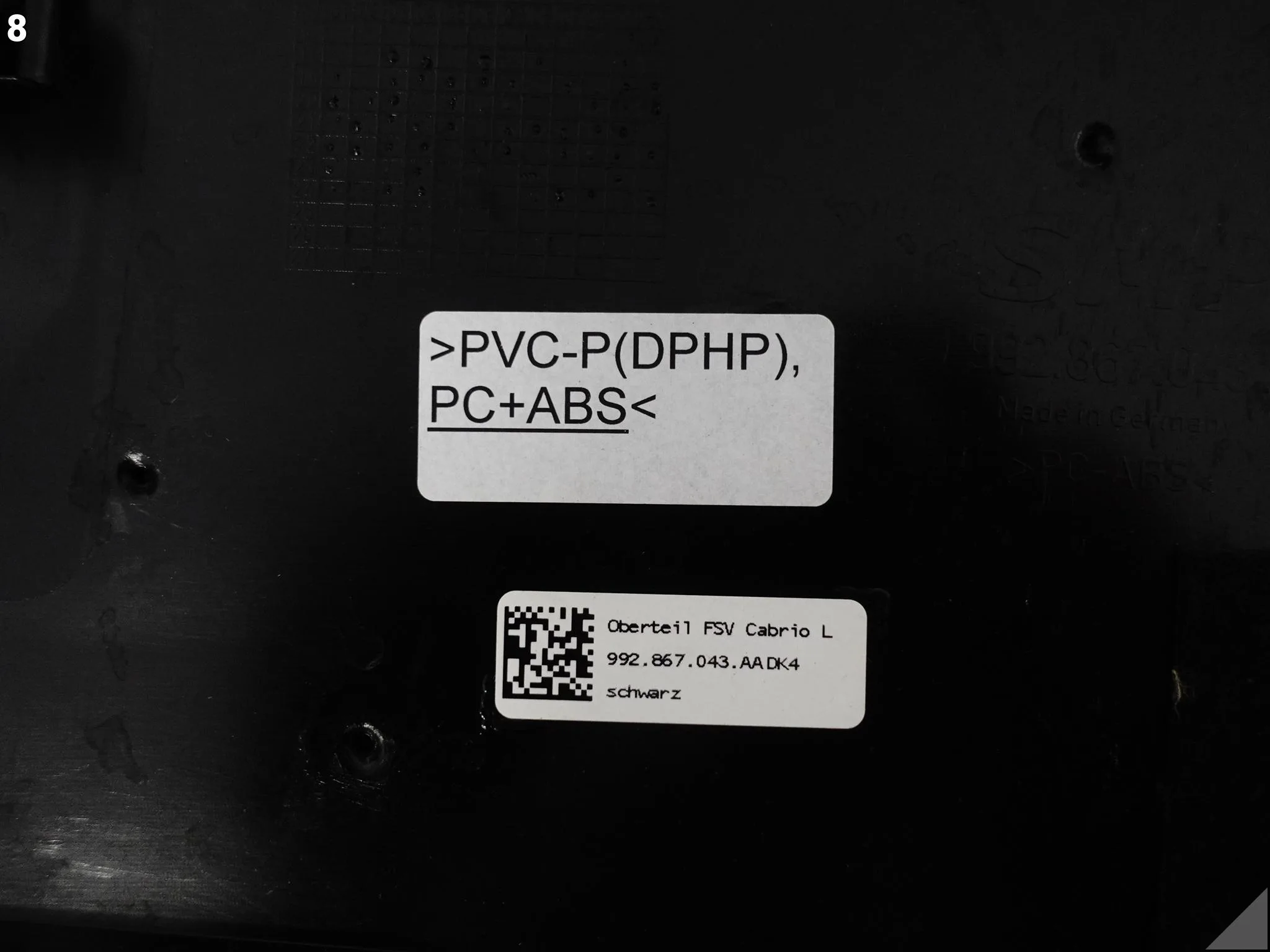 PORSCHE 911 992 CABRIO 19- PANEL BOCZNY TAPICERKA BOCZEK KANAPY LEWY TYŁ 60aa20e9c8adfaaf605083a1860225b9