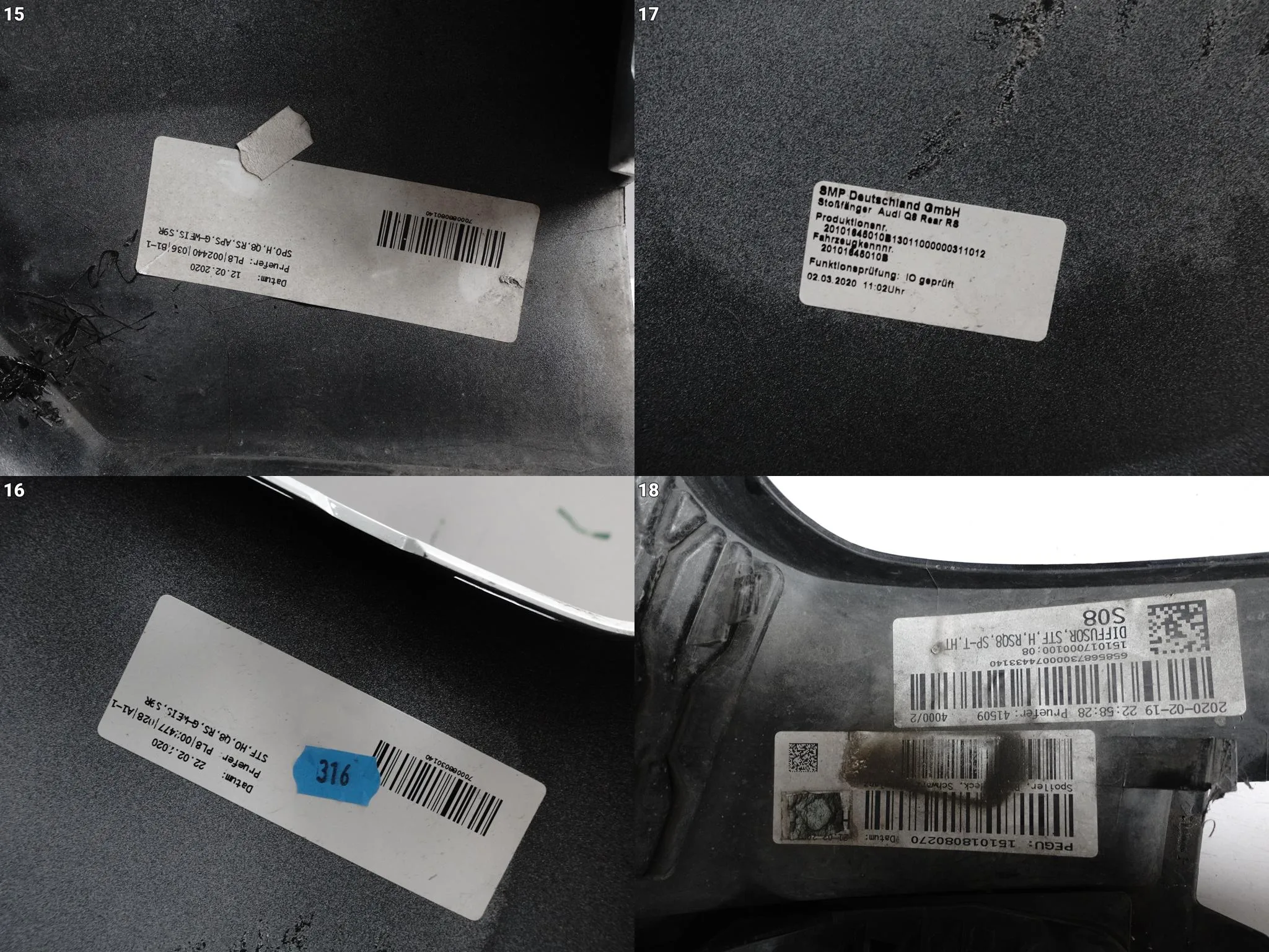 AUDI RSQ8 RS Q8 4M8 19-24 ZDERZAK BUMPER SPOILER TYŁ (6xPDC) b25e3f4e9df1bfbc802ef3df607d8b03